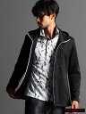 楽天Rakuten FashionNICOLE CLUB FOR MEN 【NICOLE SPORTS】ライトダンボールニットジップアップパーカ ニコル トップス パーカー・フーディー ブラック レッド ホワイト パープル【送料無料】