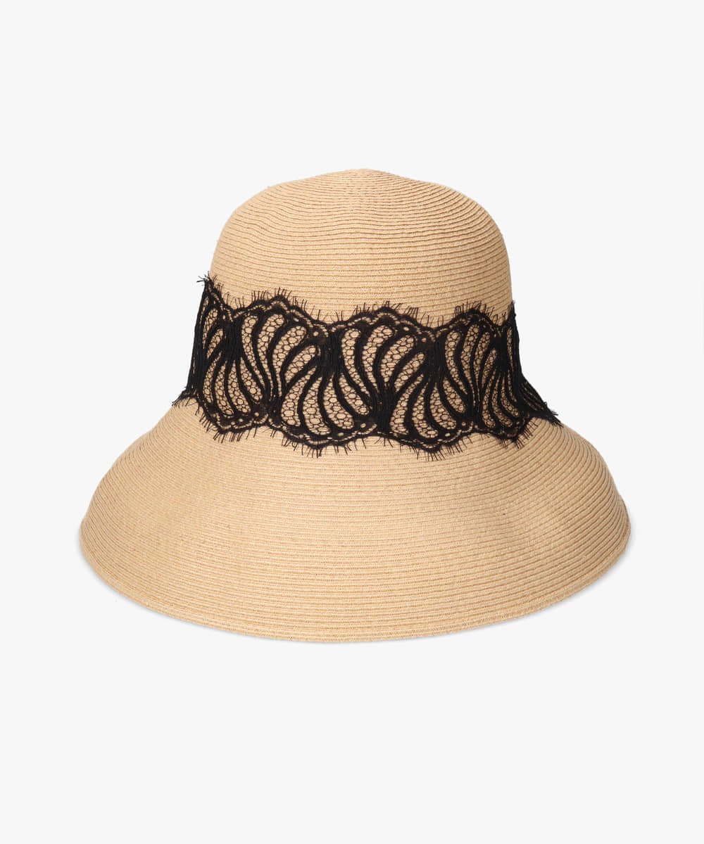 Athena New York Amanda レースハット ブラック - 帽子 Athena New York Amanda レースハット ブラック - 帽子