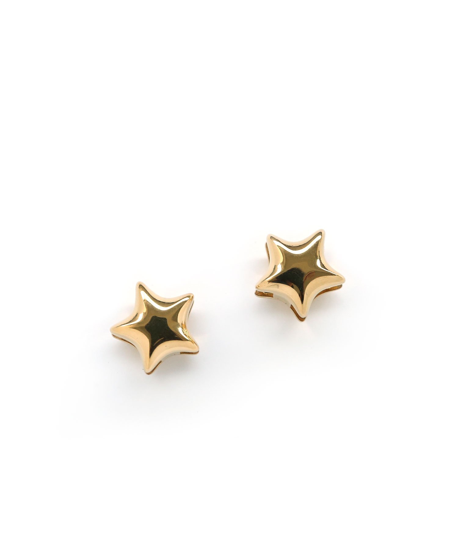 colleca la [stainless]ステンレス・両面スター ワンタッチピアス＜金属アレルギー対応＞ コレカラ アクセサリー・腕時計 ピアス シルバー ゴールド