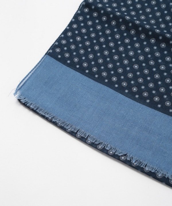 DISTINCTION MEN'S BIGI ウールミックスドットストール メンズ ビギ ファッション雑貨 マフラー・ストール・ネックウォーマー ブルー レッド【送料無料】