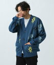 【SALE/51%OFF】BAYFLOW マルチパターンジャガードニットカーディガン ベイフロー トップス ベスト・ジレ レッド グレー ブルー【送料無料】