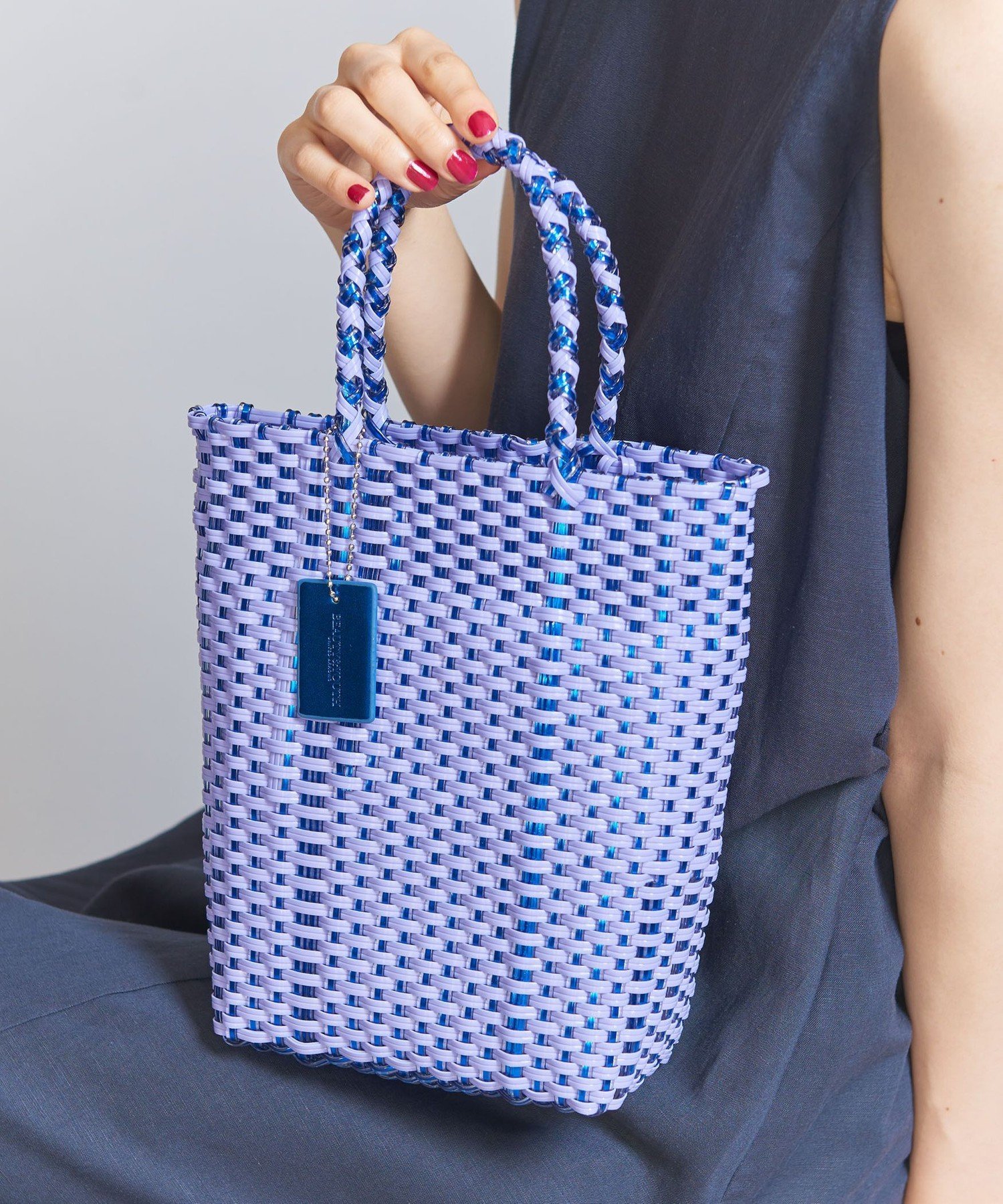 【SALE／70%OFF】BEAUTY&YOUTH UNITED ARROWS コンビ メッシュ ミニ トートバッグ/かごバッグ ユナイテッドアローズ アウトレット バッグ かごバッグ ベージュ ブラック ホワイトのサムネイル