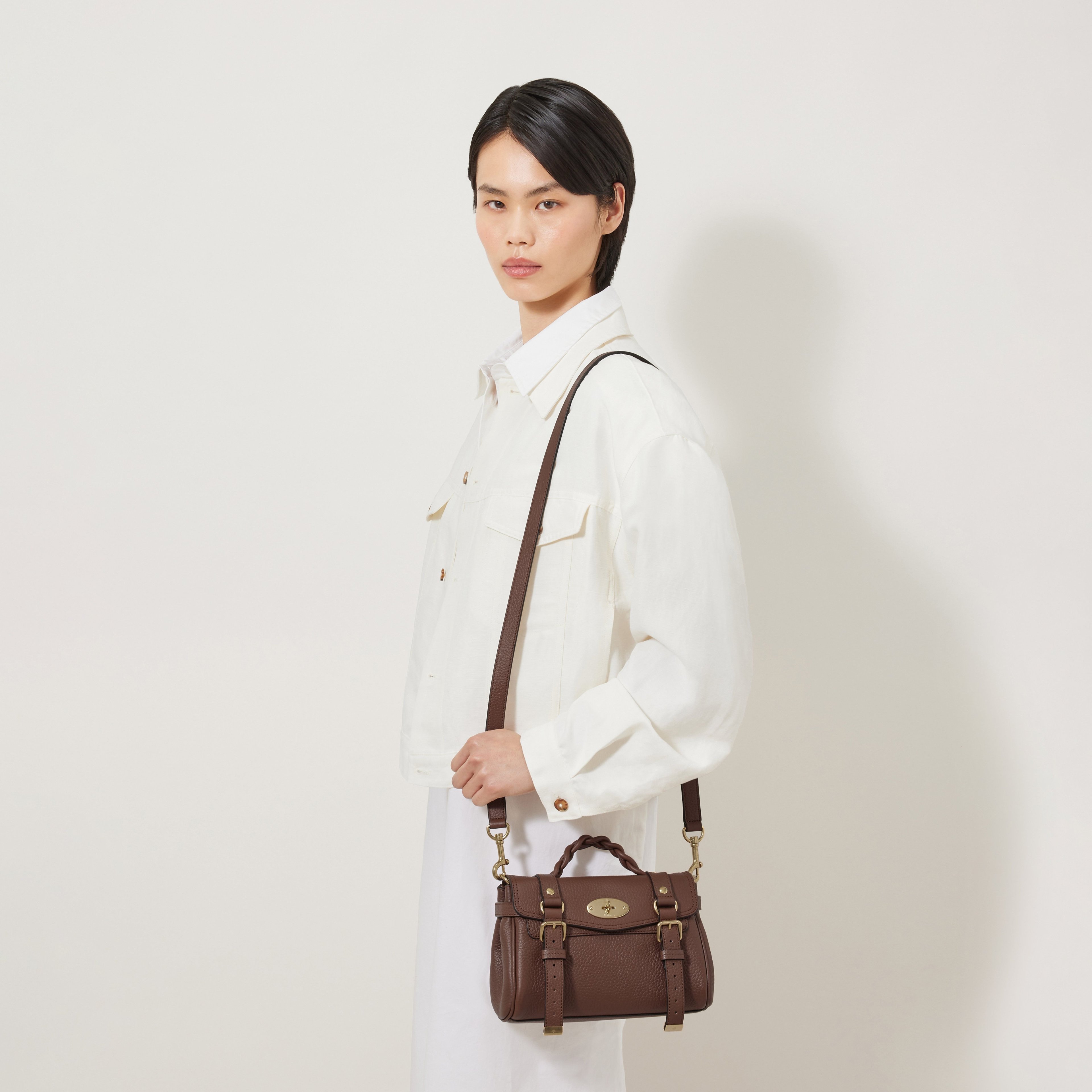 Mulberry 【マルベリー公式】ミニ アレクサ マルベリー バッグ ハンドバッグ【送料無料】