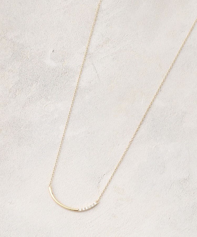 【SALE／36%OFF】grove ビジューバーショートネックレス グローブ アクセサリー・腕時計 ネックレス シルバー ゴールド