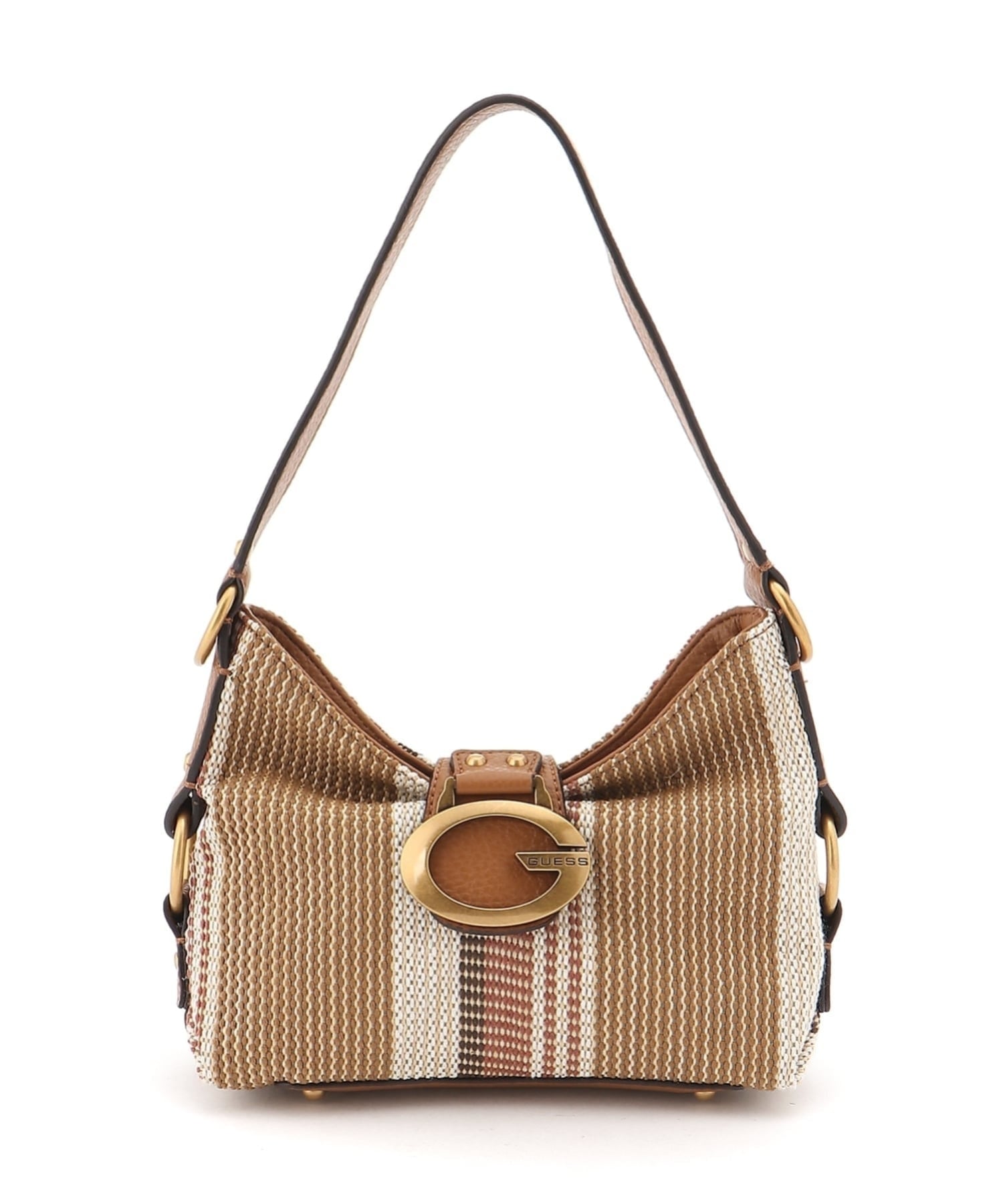 GUESS/(W)CAMDEN Mini Shoulder Bag ハンドバッグ ゲス バッグ ショルダーバッグ ブラウン グリーン