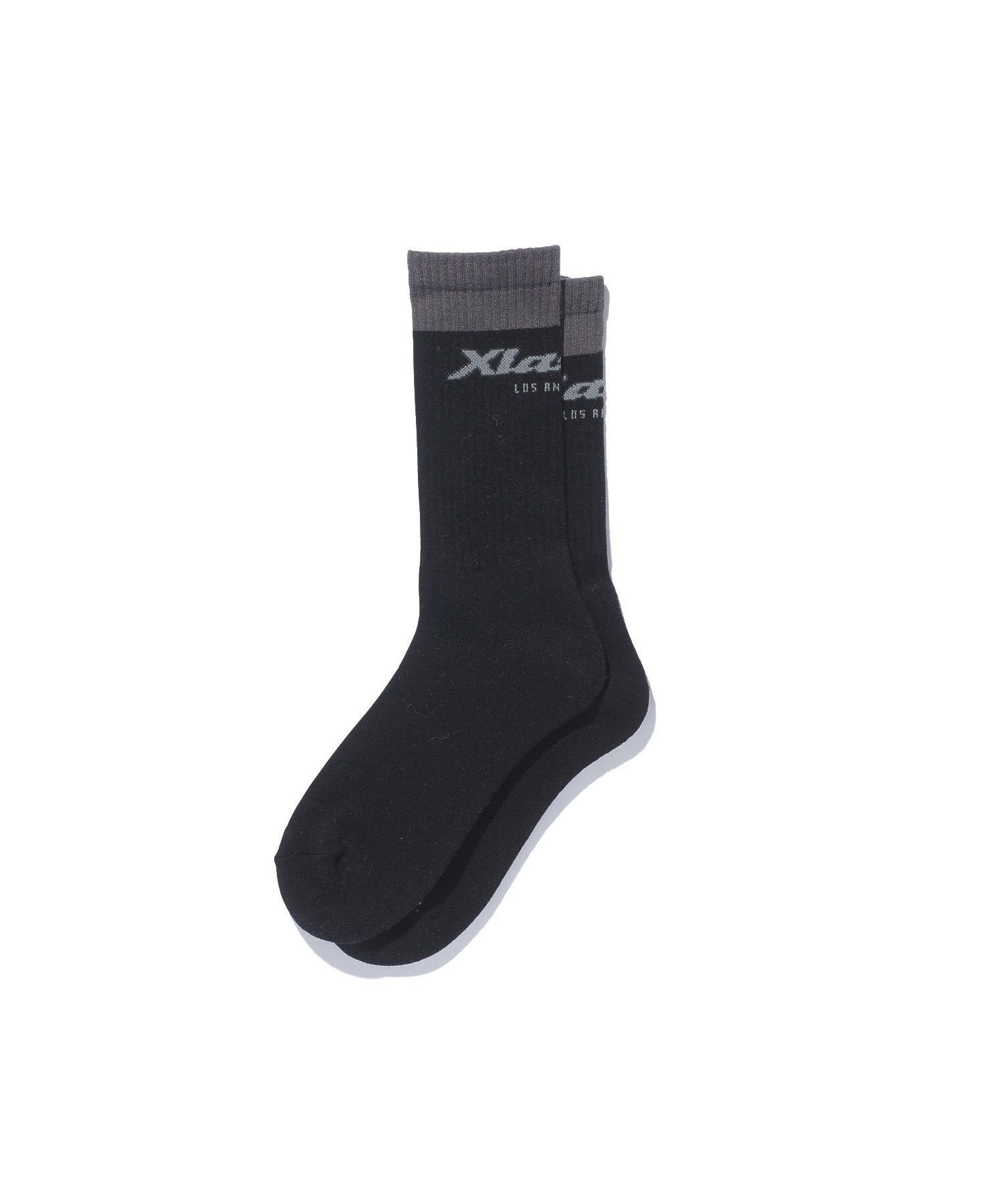 XLARGE COLOR SCHEME SOCKS エクストララージ 靴下・レッグウェア 靴下 ブラック グリーン ネイビー