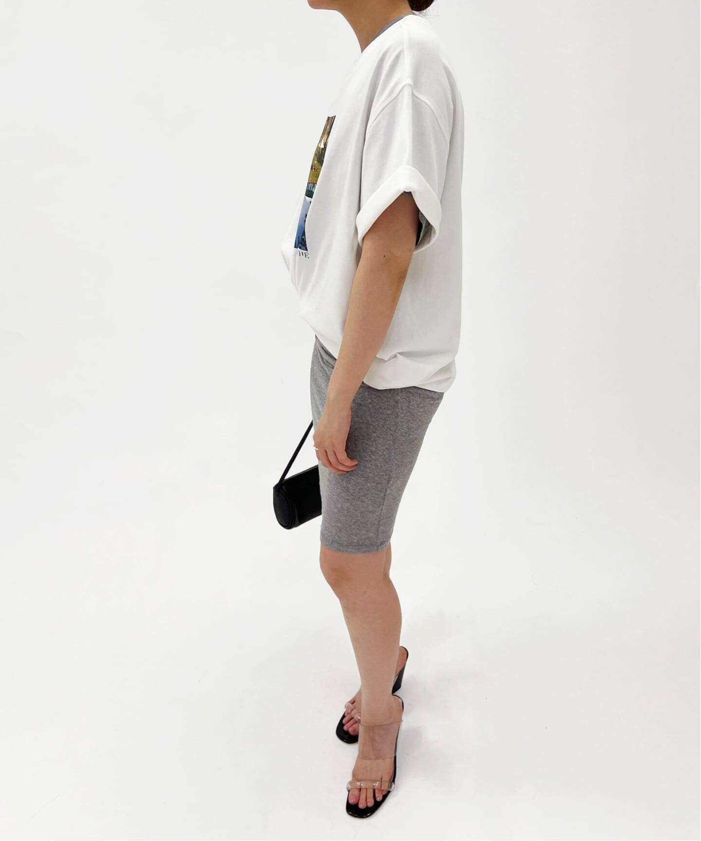 【ESTHE/エステ】Poolside Print Cotton T Shirt エディット フォー ルル トップス カットソー・Tシャツ ホワイト