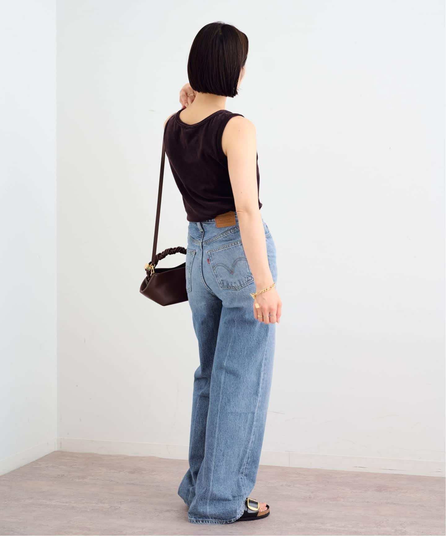 U by SPICK&SPAN LEVI'S/リーバイス RIBCAGE WIDE LEG ユーバイスピックアンドスパン パンツ ジーンズ・デニムパンツ ブルー