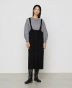 Gabardine K.T ハイテンションポンチ Iライン ジャンスカ コムサ スカート その他のスカート ブラック グレー【送料無料】