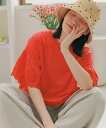 【SALE/30%OFF】niko and ... フリルレースシャーリングプルオーバー ニコアンド トップス カットソー・Tシャツ ホワイト グレー レッド