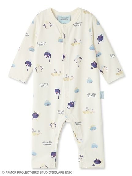 gelato pique 【ドラゴンクエスト】【ベビー】アソートモンスター総柄ロンパース ジェラートピケ マタニティウェア・ベビー用品 ロンパース・カバーオール ネイビー【送料無料】