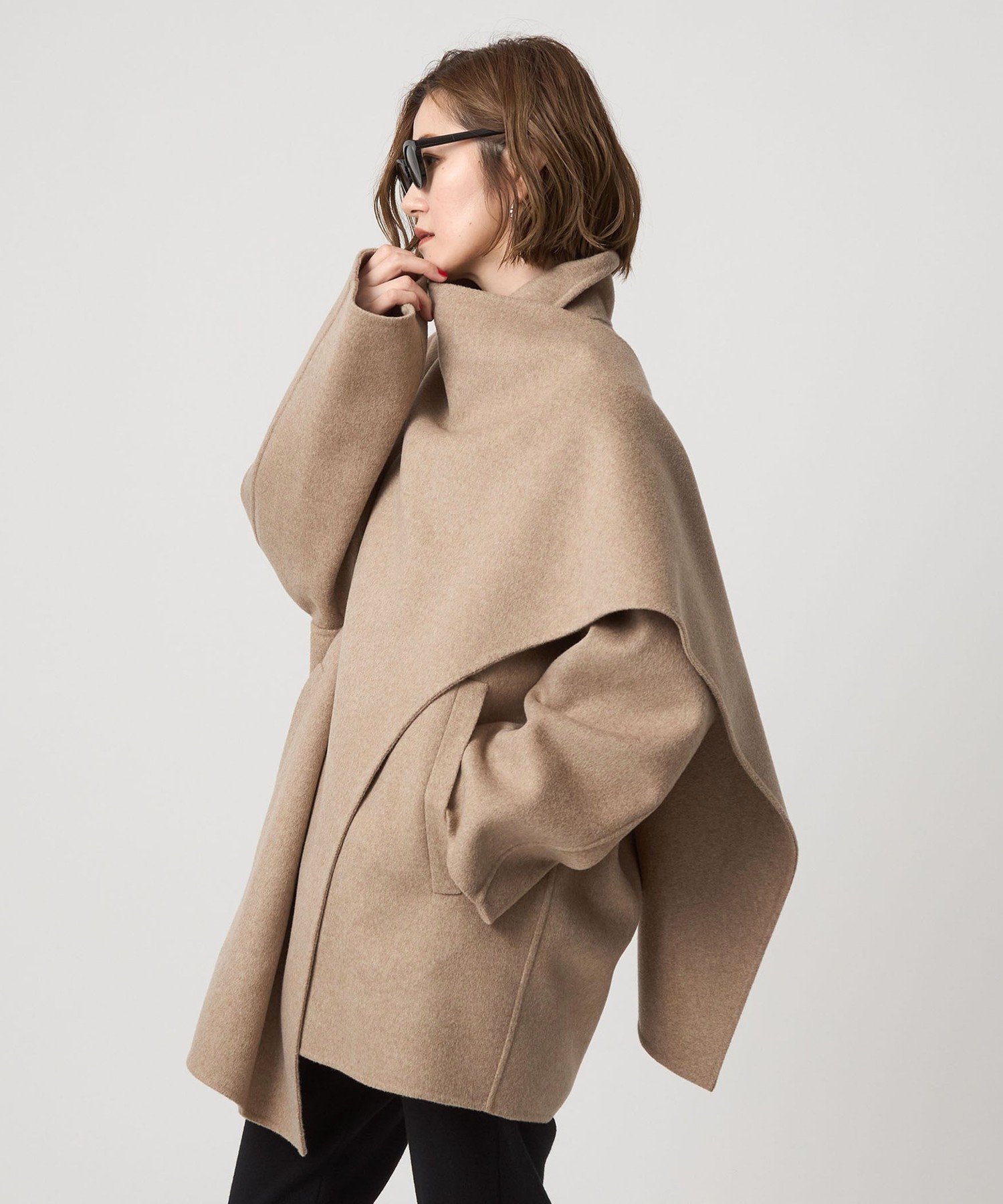 conte ＜conte＞リバー ストールコート ユナイテッドアローズ ジャケット・アウター その他のジャケット・アウター ベージュ グレー【送料無料】のサムネイル