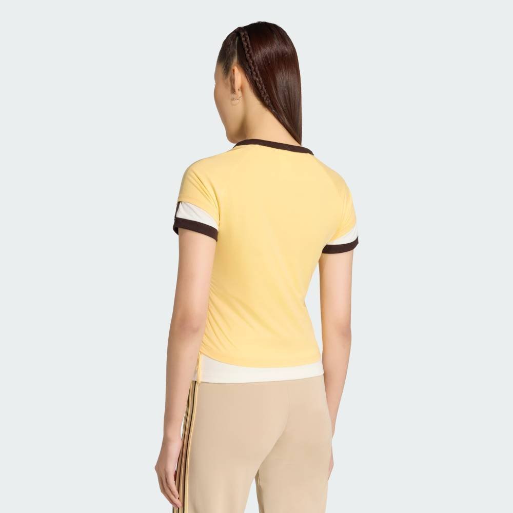 adidas 【公式】アディダス adidas ダブルレイヤー カリ Tシャツ アディダス トップス カットソー・Tシャツ オレンジ【送料無料】