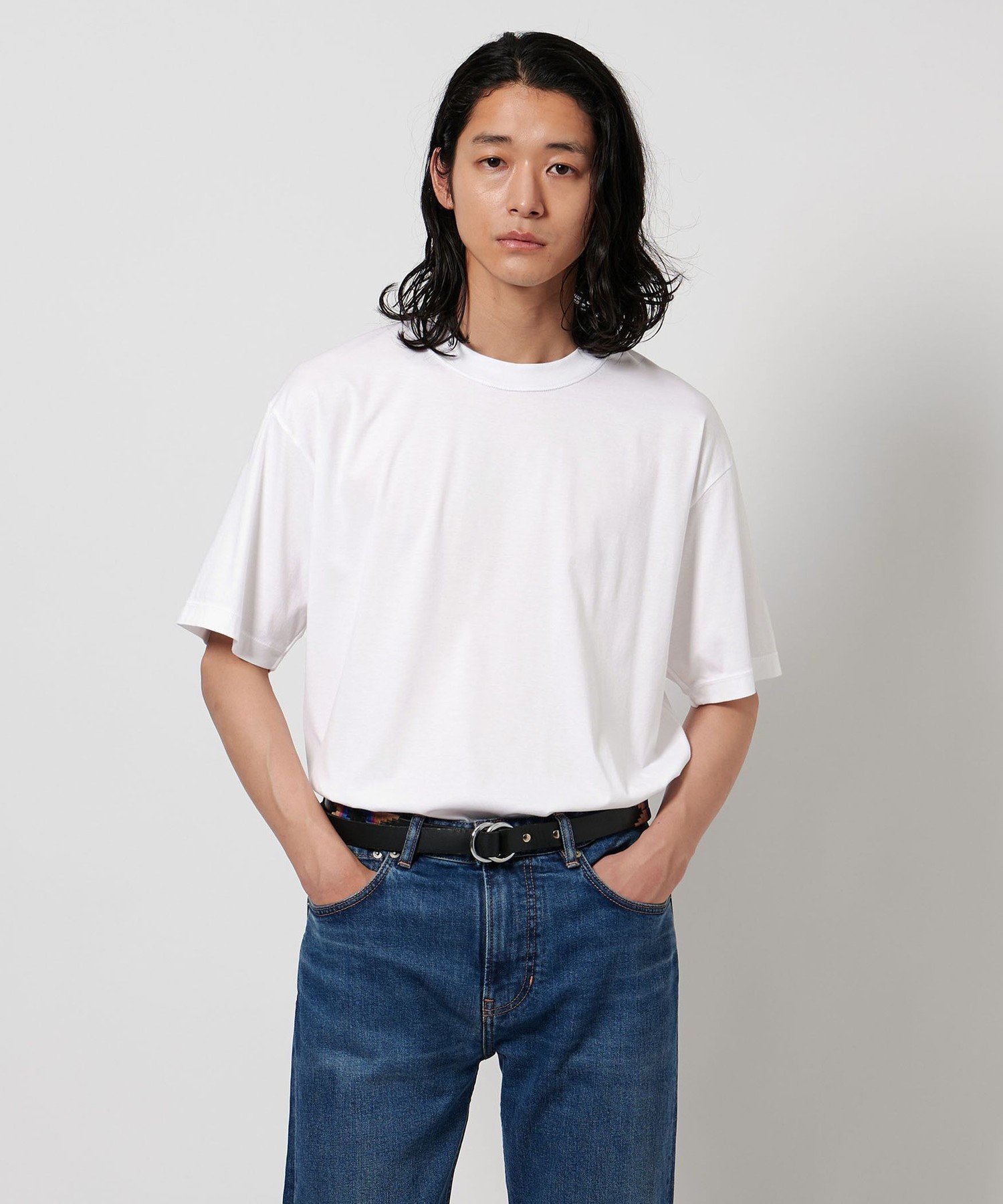 サマーシルケットスムース クルーネック T ユナイテッドアローズ アウトレット トップス カットソー・Tシャツ グレー ホワイト グリーン