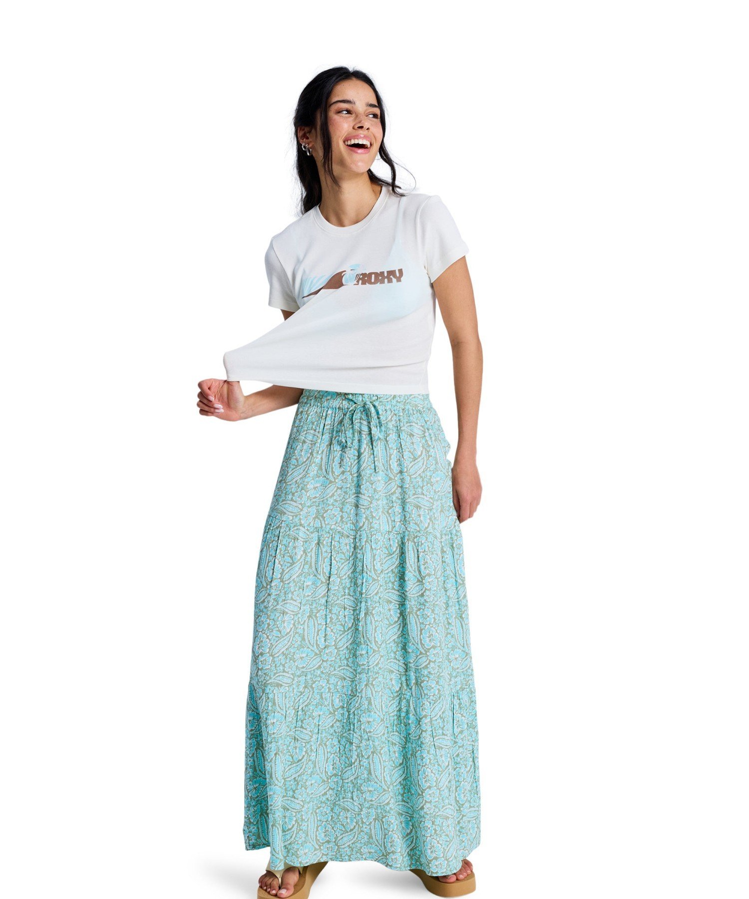ROXY ROXY AFTER HOURS CRINCKLE MAXI SKIR スカート 【2026年春夏モデル】 ロキシー スカート その他のスカート