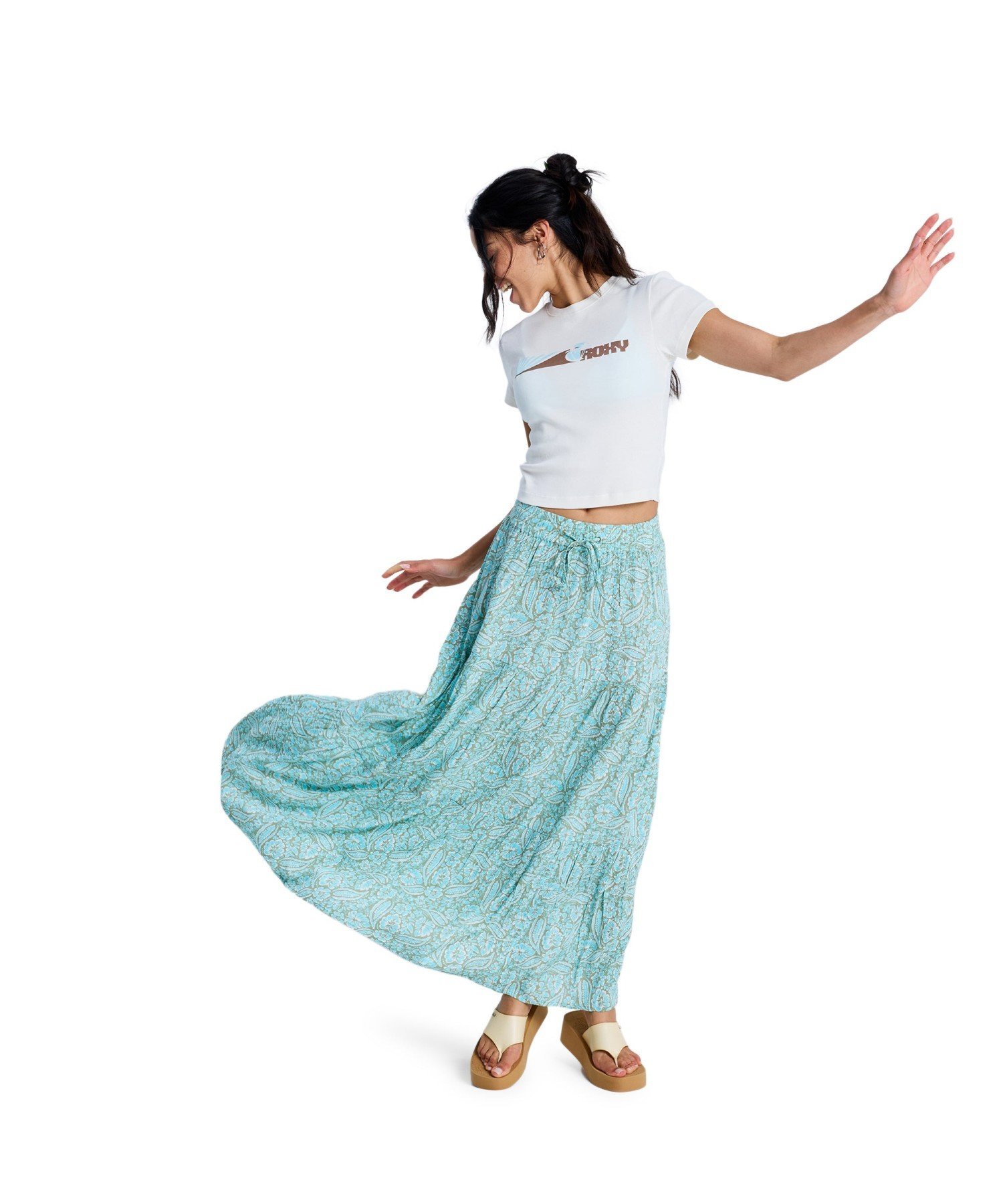 ROXY ROXY AFTER HOURS CRINCKLE MAXI SKIR スカート 【2026年春夏モデル】 ロキシー スカート その他のスカート