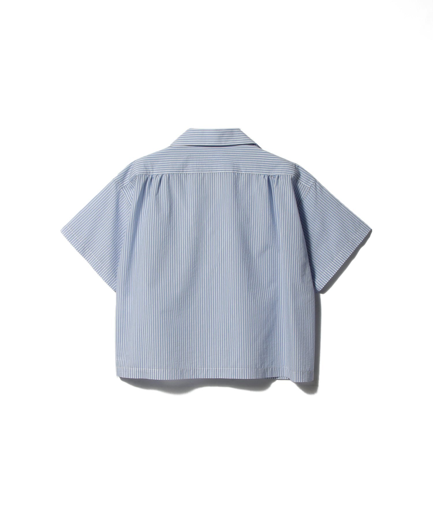 UNUS UNUS / Border Box Open Collar Shirt エストネーション トップス シャツ・ブラウス ブルー