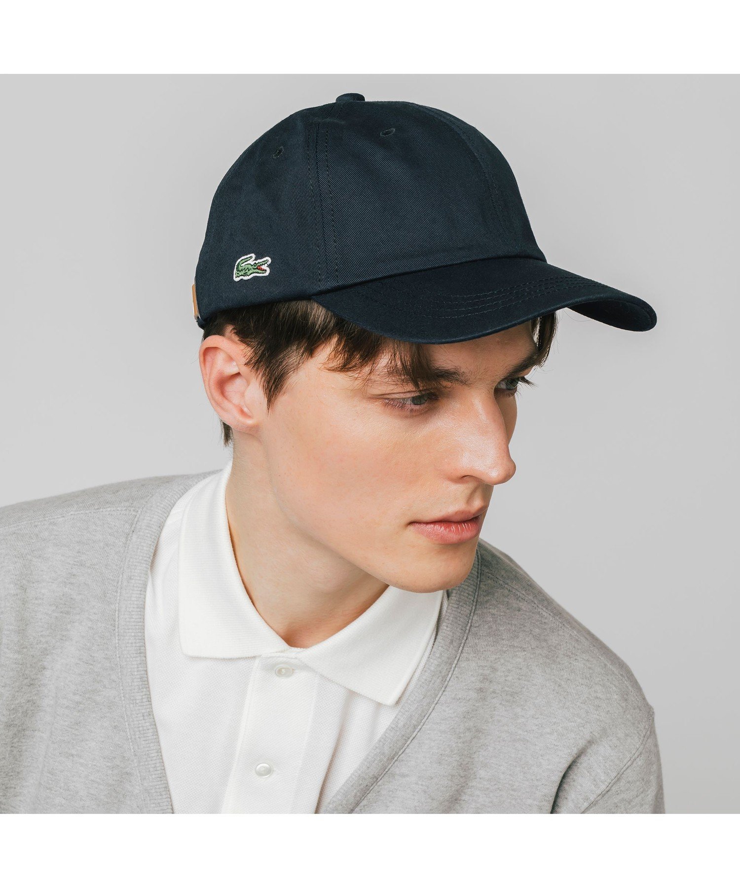 LACOSTE プレーンカーブドバイザーキャップ ラコステ 帽子/ヘア小物 キャップ ホワイト ベージュ ブラック ネイビー【送料無料】