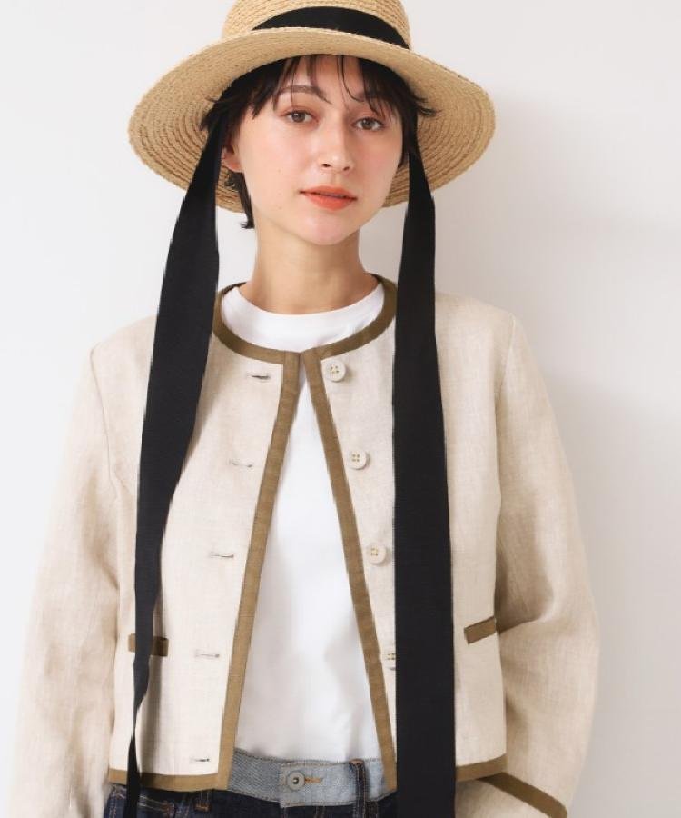 【SALE／55%OFF】Dessin リボンカンカン帽 デッサン 帽子 ハット ブラック