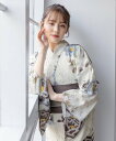 【SALE/50%OFF】SOUBIEN 浴衣2点セット レディース(浴衣+帯) ソウビエン 着物・浴衣・和装小物 浴衣 グレー ベージュ ホワイト【送料無料】