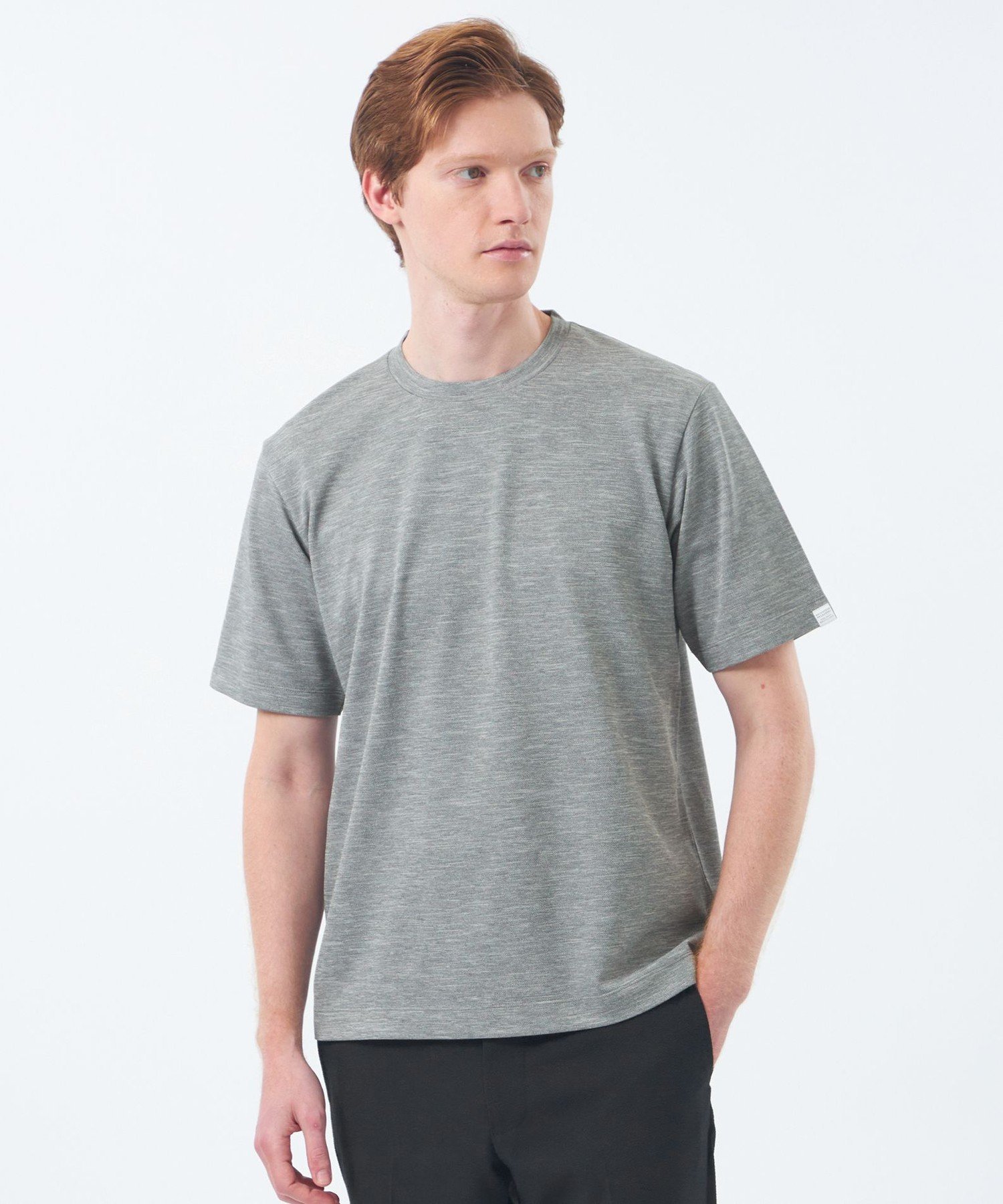 クルーネックTシャツ メランジカノコ マッキントッシュ フィロソフィー トップス カットソー・Tシャツ ホワイト グレー ネイビー