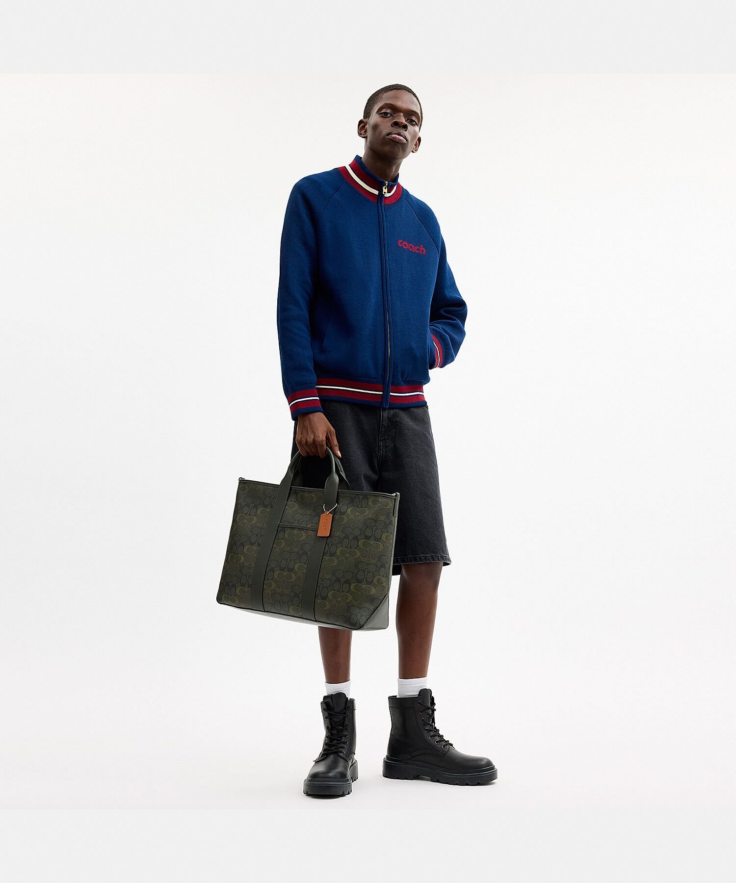 COACH OUTLET 【公式】グレイソン トート バッグ・シグネチャー カモ プリント コーチ アウトレット バッグ トートバッグ グリーン