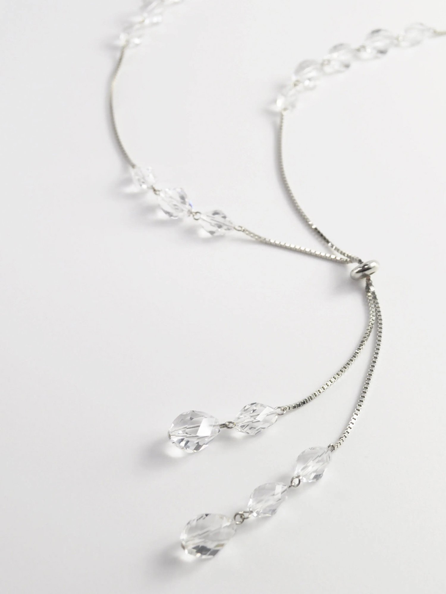anq. 「anq.」ロッククリスタルツイストカット 2WAY/Y字 ネックレス クークロワッサン アクセサリー・腕時計 ネックレス【送料無料】