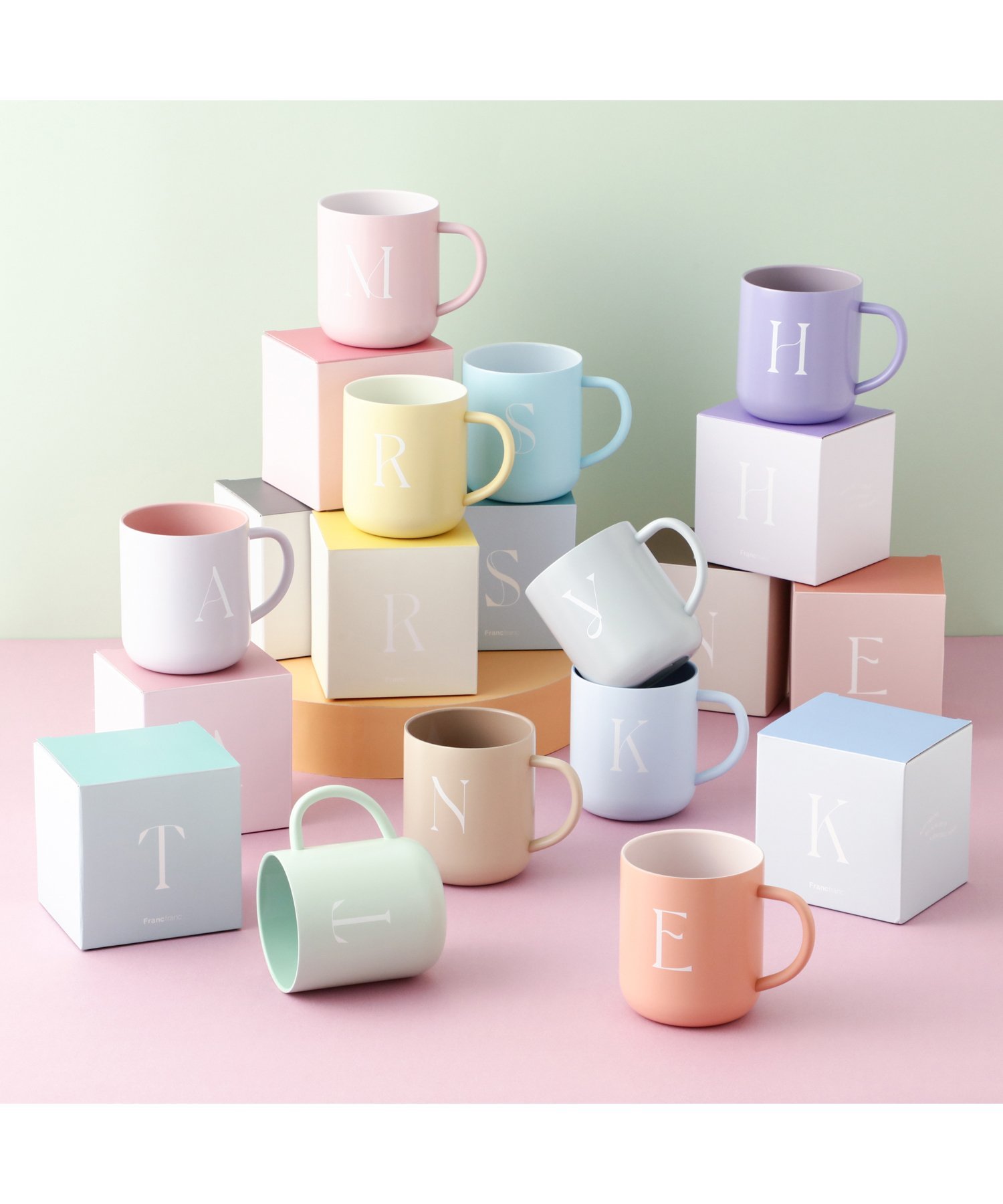 イニシャル ステンレスマグ H