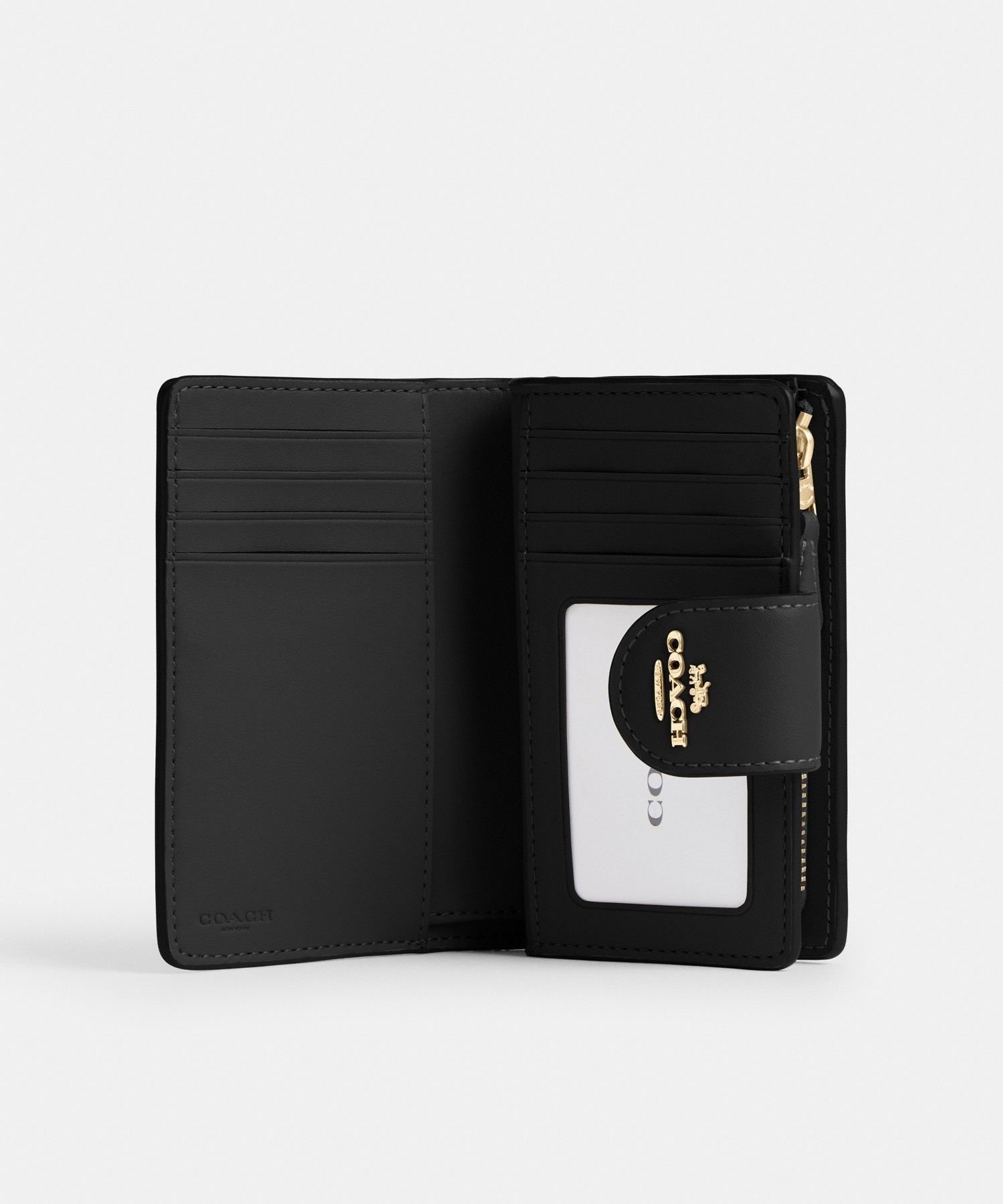 【SALE／60%OFF】COACH OUTLET 【公式】ミディアム コーナー ジップ ウォレット・シグネチャー キャンバス コーチ　アウトレット 財布・ポーチ・ケース 財布 ベージュ【送料無料】