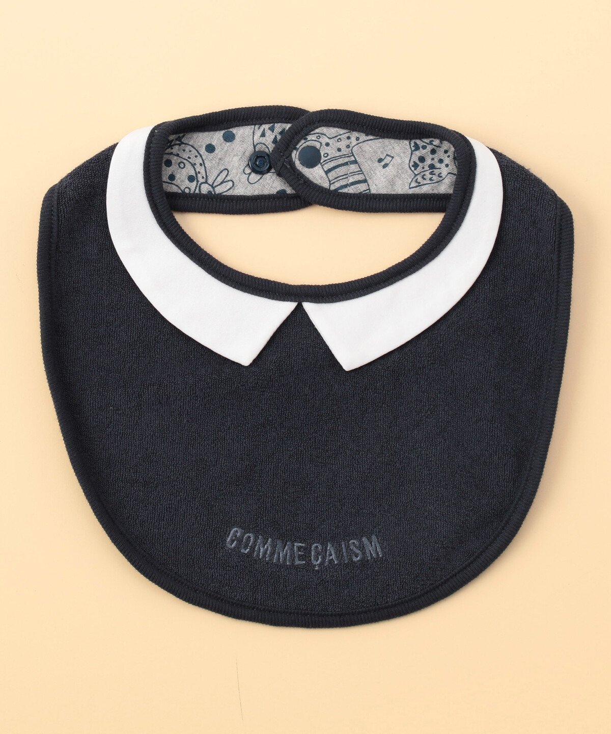 COMME CA ISM 【リバーシブル】動物柄プリント スタイ コムサイズム マタニティウェア・ベビー用品 その他のベビーグッズ ピンク ネイビー ベージュ グリーン 2