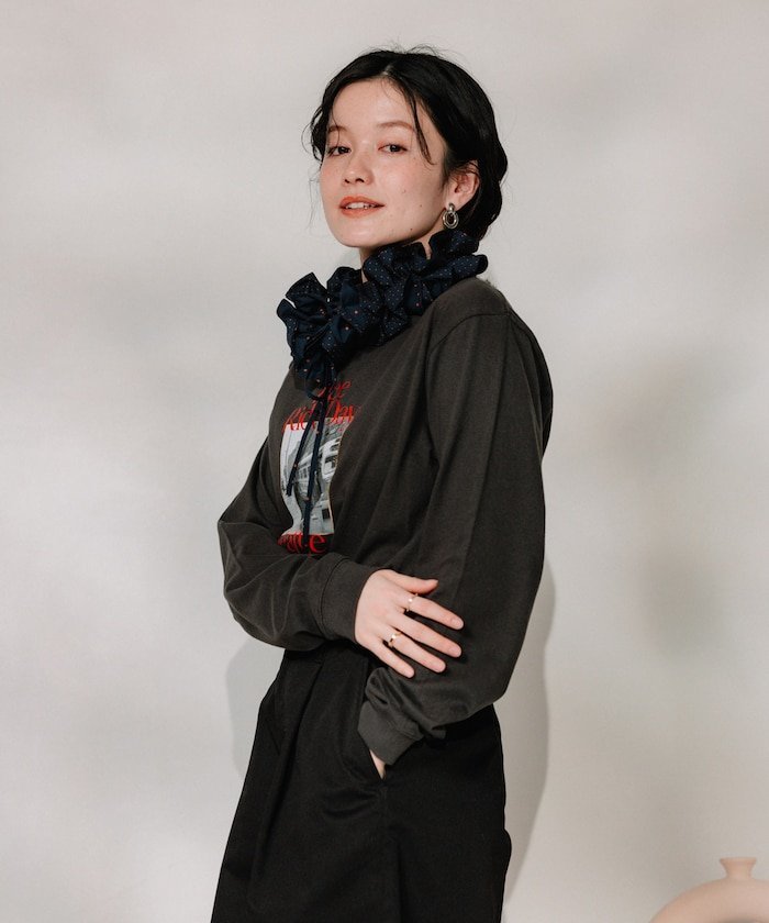 【SALE／55%OFF】FREAK'S STORE ドットコンビ フリル付け襟 25SS フリークスストア アクセサリー・腕時計 ネックレス ネイビー ブラック