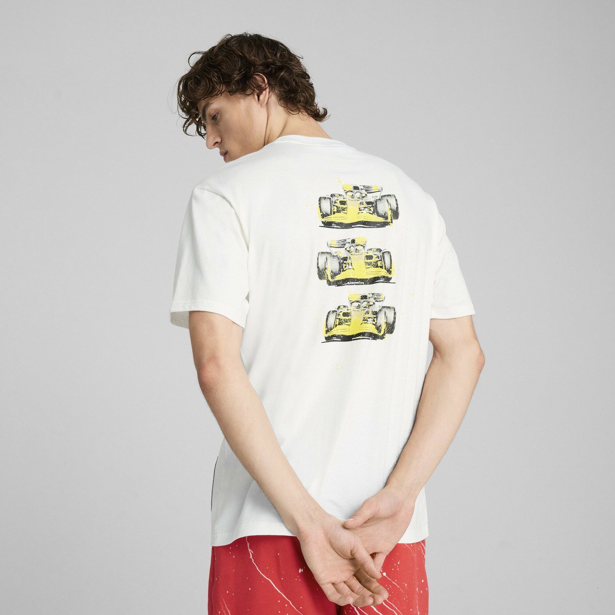 【SALE／30%OFF】PUMA メンズ フェラーリ レース カラー スプラッシュ グラップ 半袖 Tシャツ プーマ トップス カットソー・Tシャツ ホワイト【送料無料】