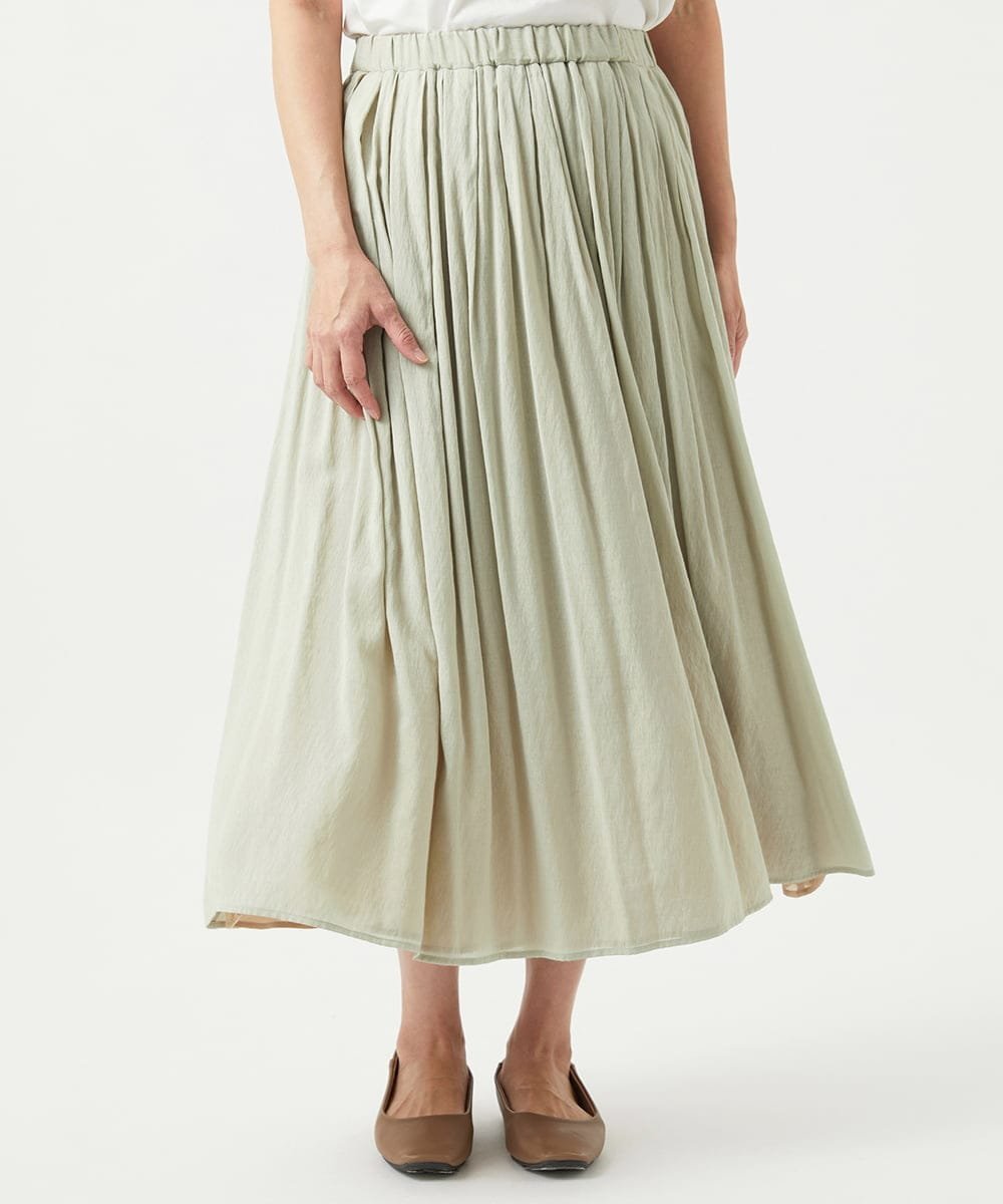 【SALE／50%OFF】GIANNI LO GIUDICE [洗える・リバーシブル]ポリエステルレーヨンプレーンウェーブスカ..