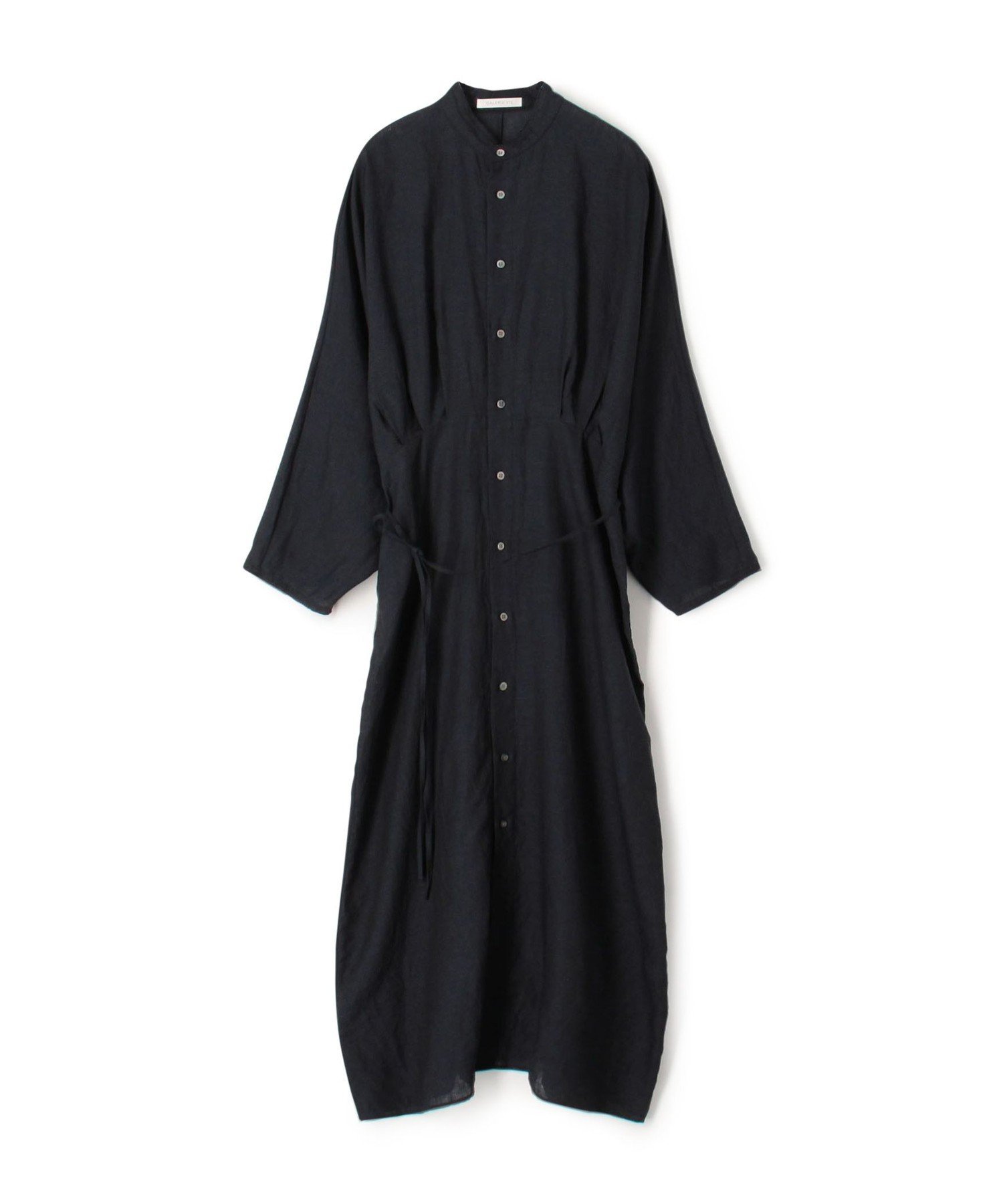 【SALE／30%OFF】GALERIE VIE リネンポプリン ウエストタックシャツワンピース トゥモローランド ワンピース・ドレス シャツワンピース ネイビー ホワイト【送料無料】