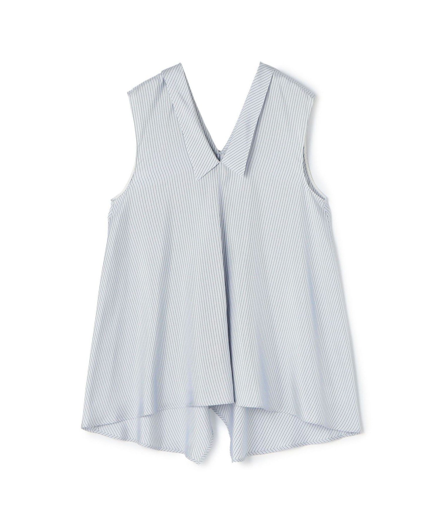 【SALE／40%OFF】DES PRES シルクストライプ スカーフラインブラウス トゥモローランド トップス シャツ・ブラウス ホワイト【送料無料】