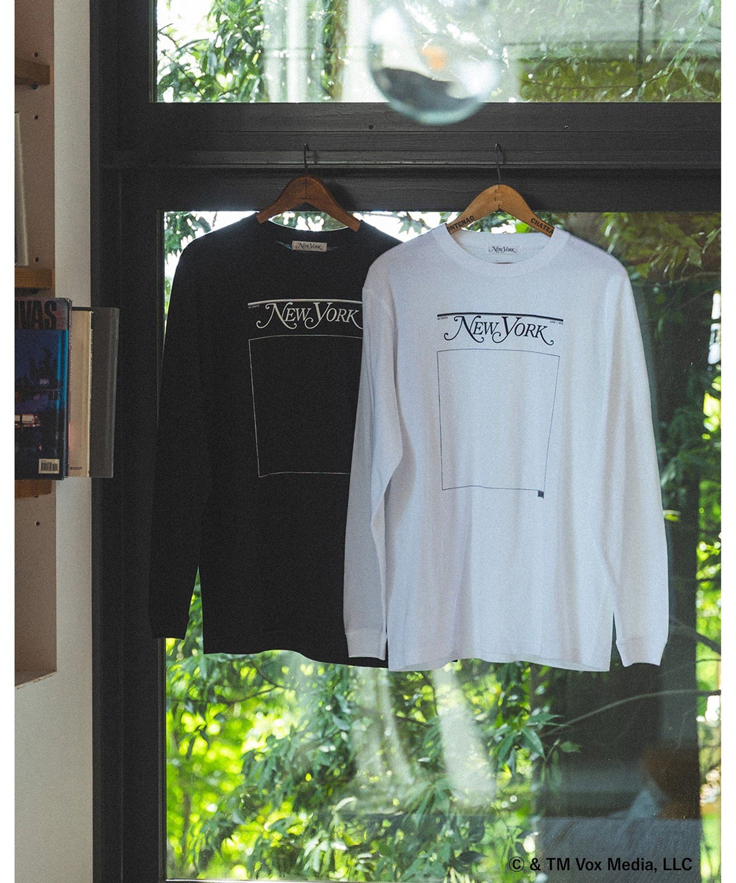 【SALE／50%OFF】B:MING by BEAMS 【別注】New York Magazine / ロングスリーブ プリント Tシャツ ビーミング ライフストア バイ ビームス トップス カットソー・Tシャツ ブラック ホワイト