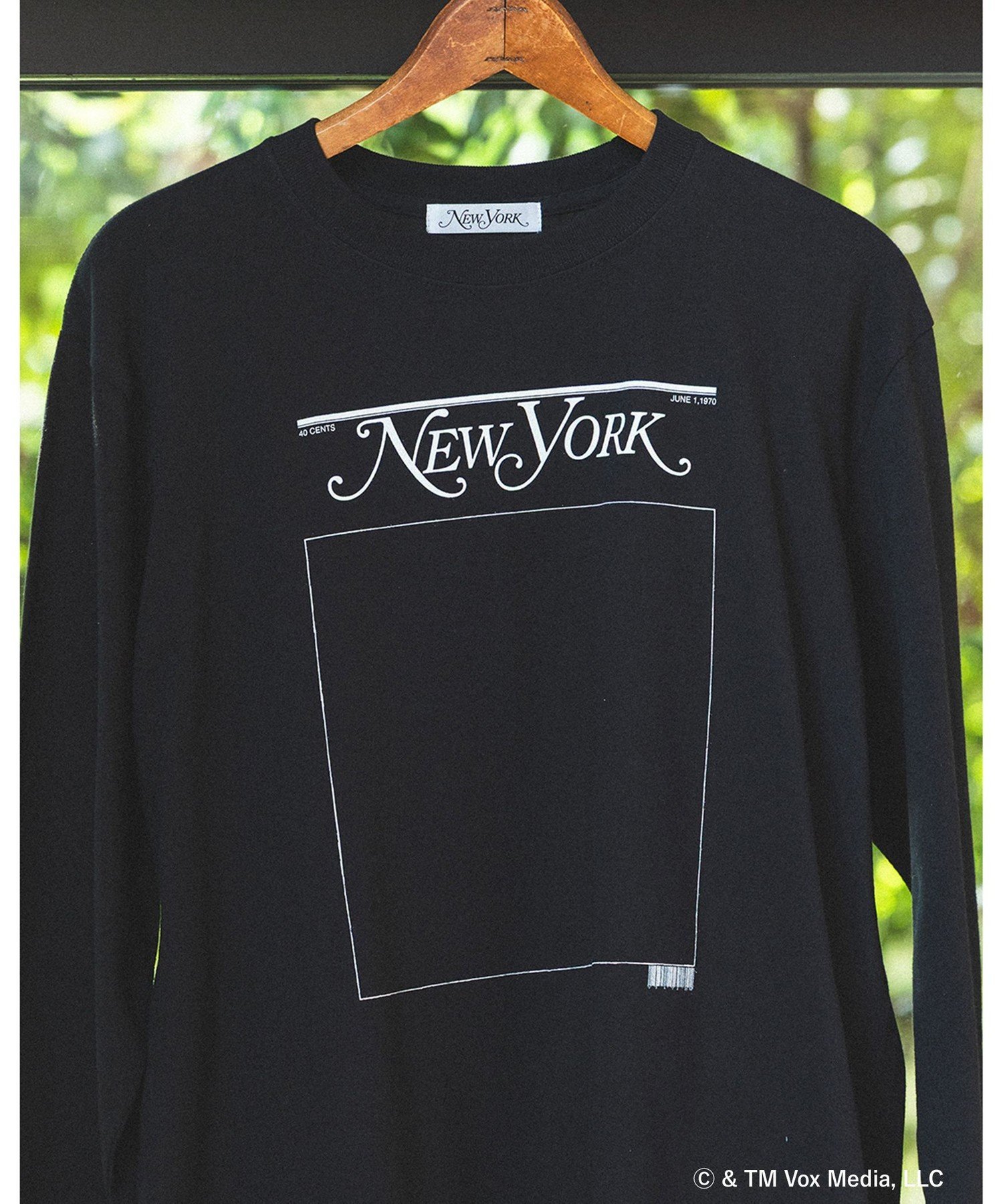 【SALE／40%OFF】B:MING by BEAMS 【別注】New York Magazine / ロングスリーブ プリント Tシャツ ビーミング ライフストア バイ ビームス トップス カットソー・Tシャツ ブラック ホワイト【送料無料】