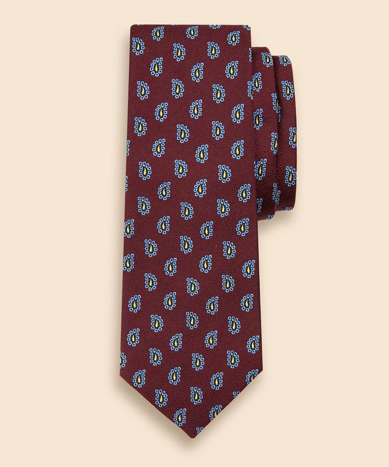 【SALE／40%OFF】BROOKS BROTHERS シルク ラージペイズリー ジャカードタイ ブルックス ブラザーズ スーツ・フォーマル ネクタイ・蝶ネクタイ レッド ネイビー【送料無料】
