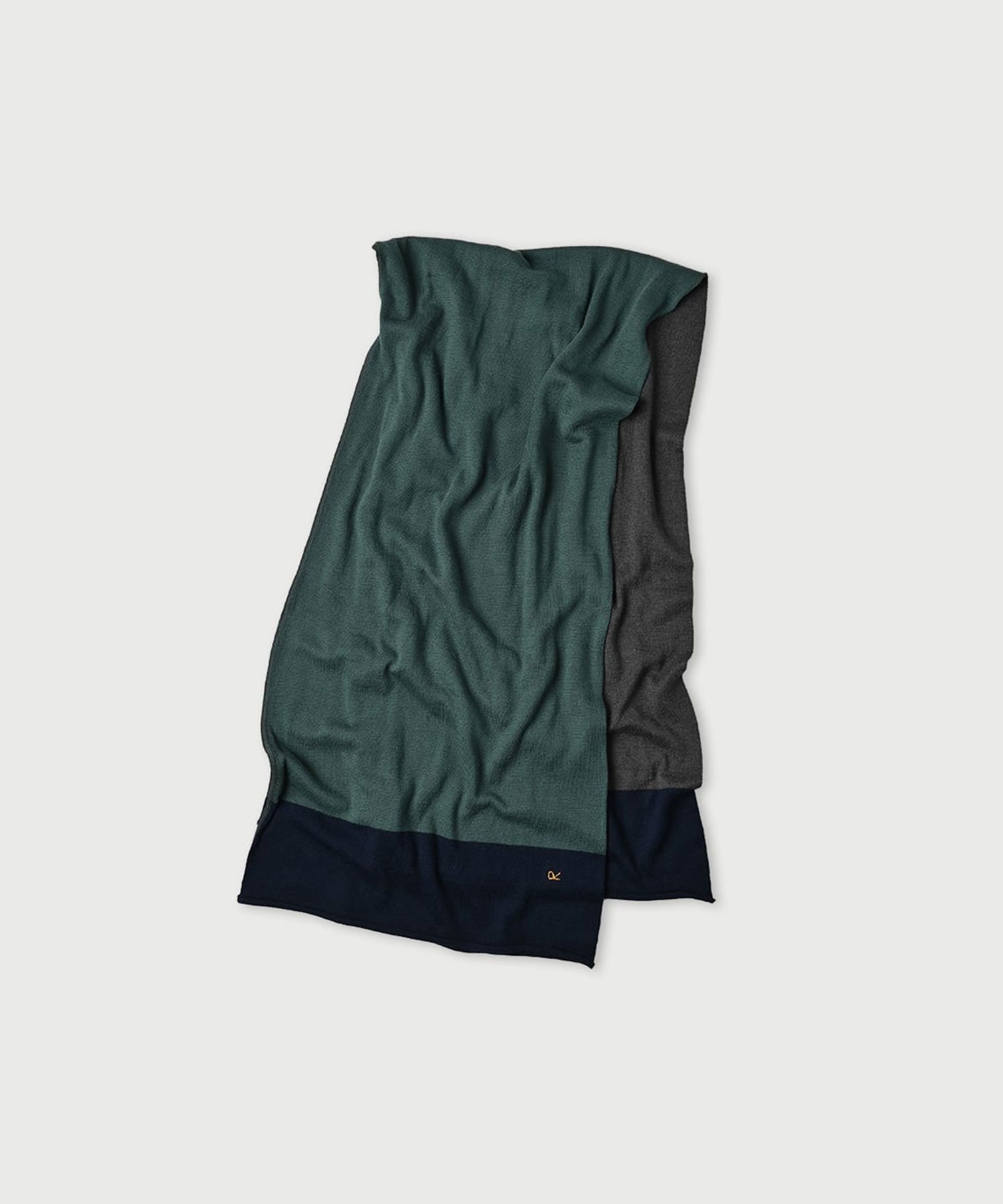 45R 超ガーゼのトリコロールマフラー フォーティファイブアール ファッション雑貨 マフラー・ストール..