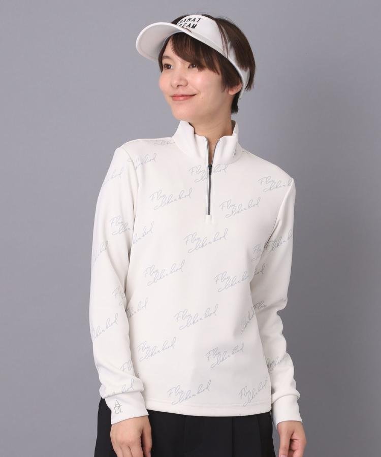 【SALE／30%OFF】ADABAT STREAM 櫻井貴史コラボモックネックT アダバット トップス カットソー・Tシャツ ホワイト ブラック【送料無料】