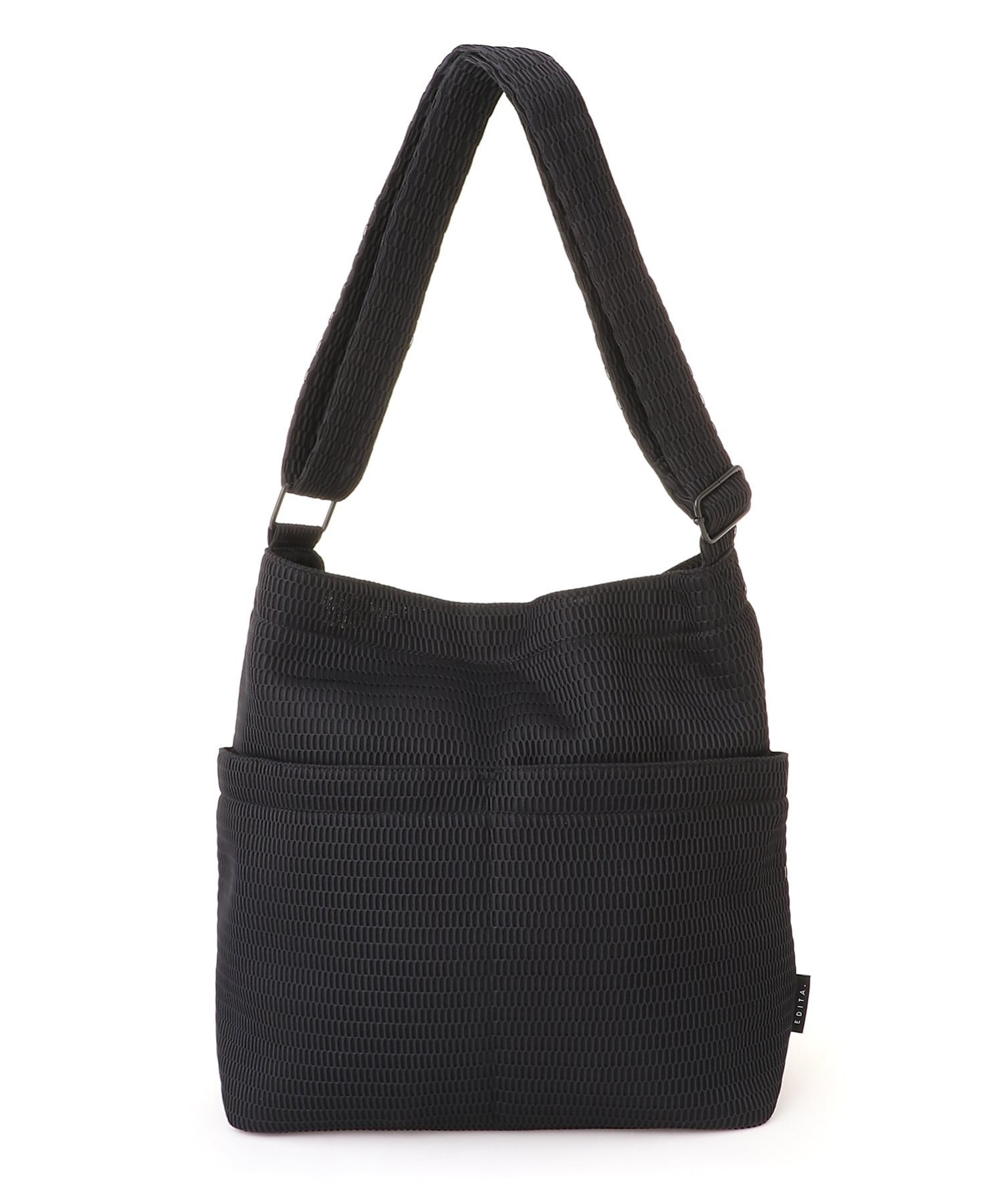 EDITA. EDITA./(U)EDITA. Washable news paper shoulder エディータ バッグ ショルダーバッグ ブラック【送料無料】