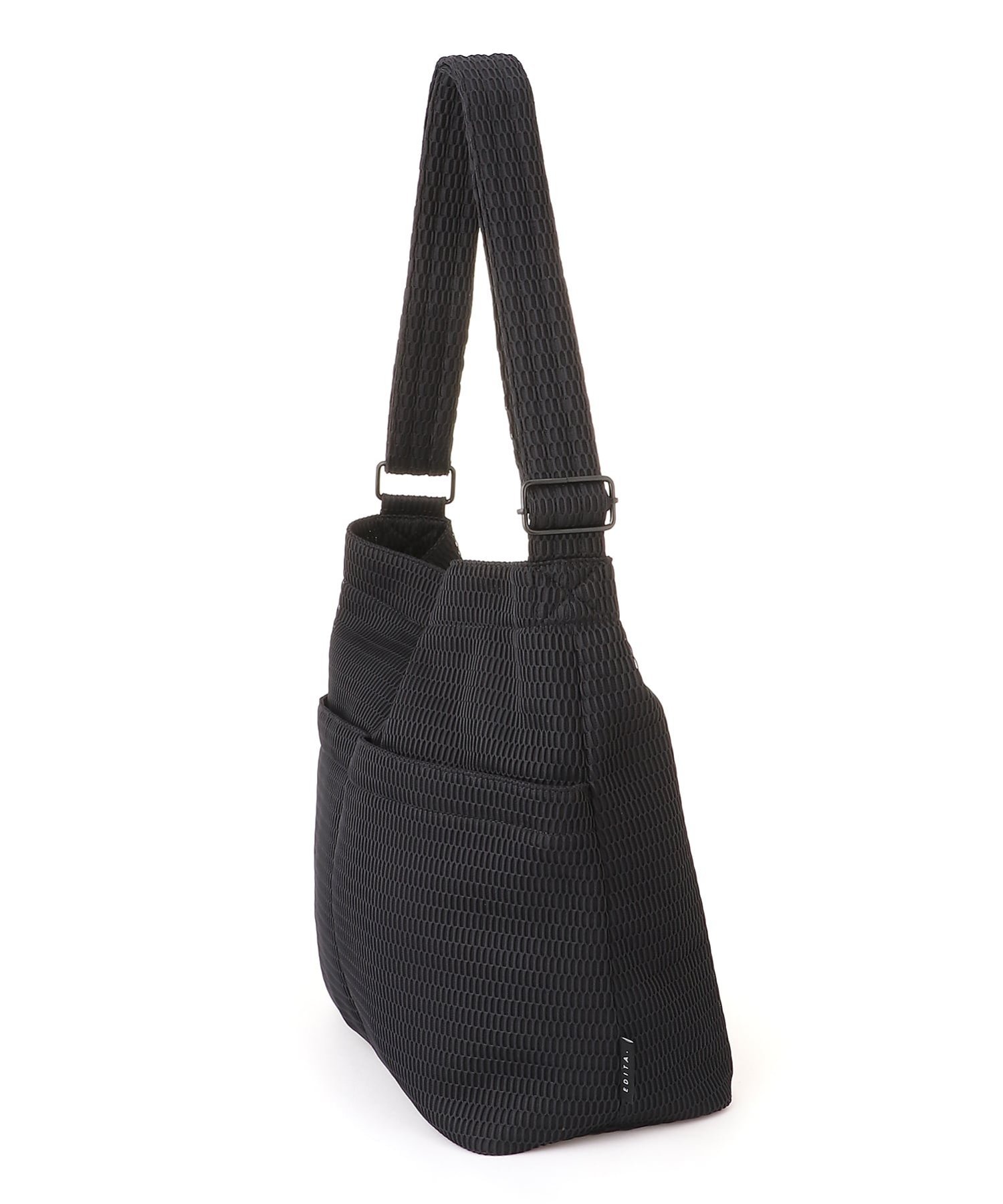 EDITA. EDITA./(U)EDITA. Washable news paper shoulder エディータ バッグ ショルダーバッグ ブラック【送料無料】