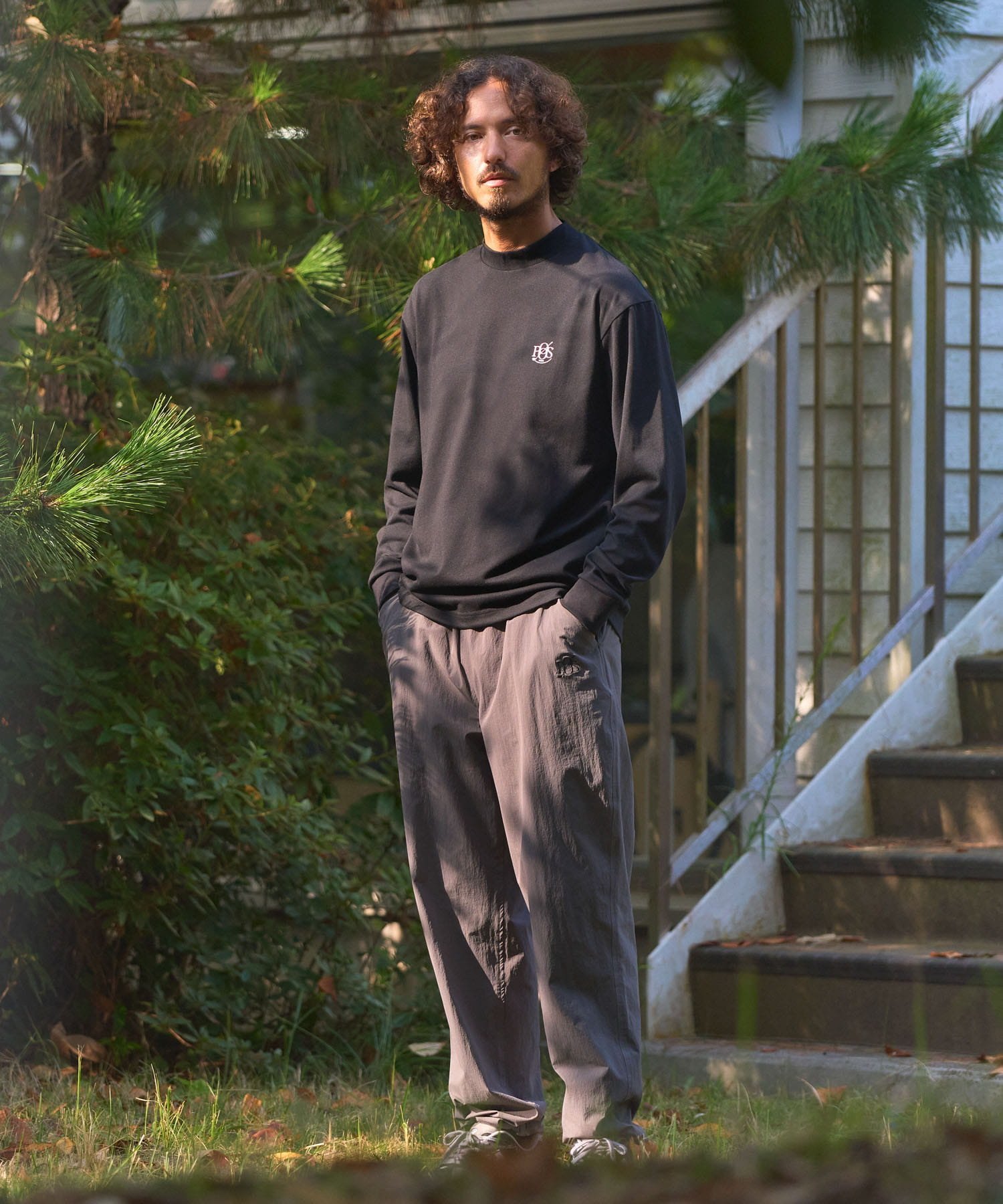 Sonny Label OOPS 吸汗速乾UVカット機能パンツ サニーレーベル パンツ その他のパンツ グレー ブラック