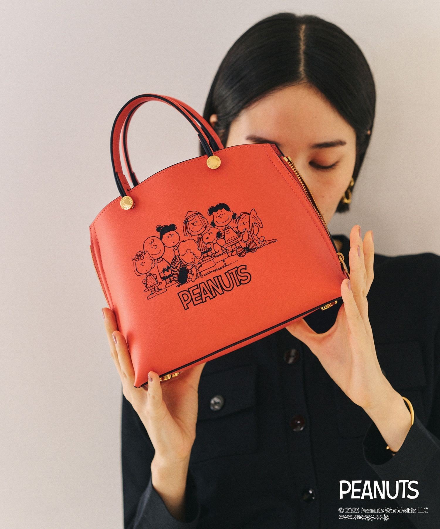 ROPE' 【WEB限定/一部店舗限定】【E'POR*PEANUTS】別注 Y BAG Mini ロペ バッグ ハンドバッグ ホワイト ブラック レッド【送料無料】