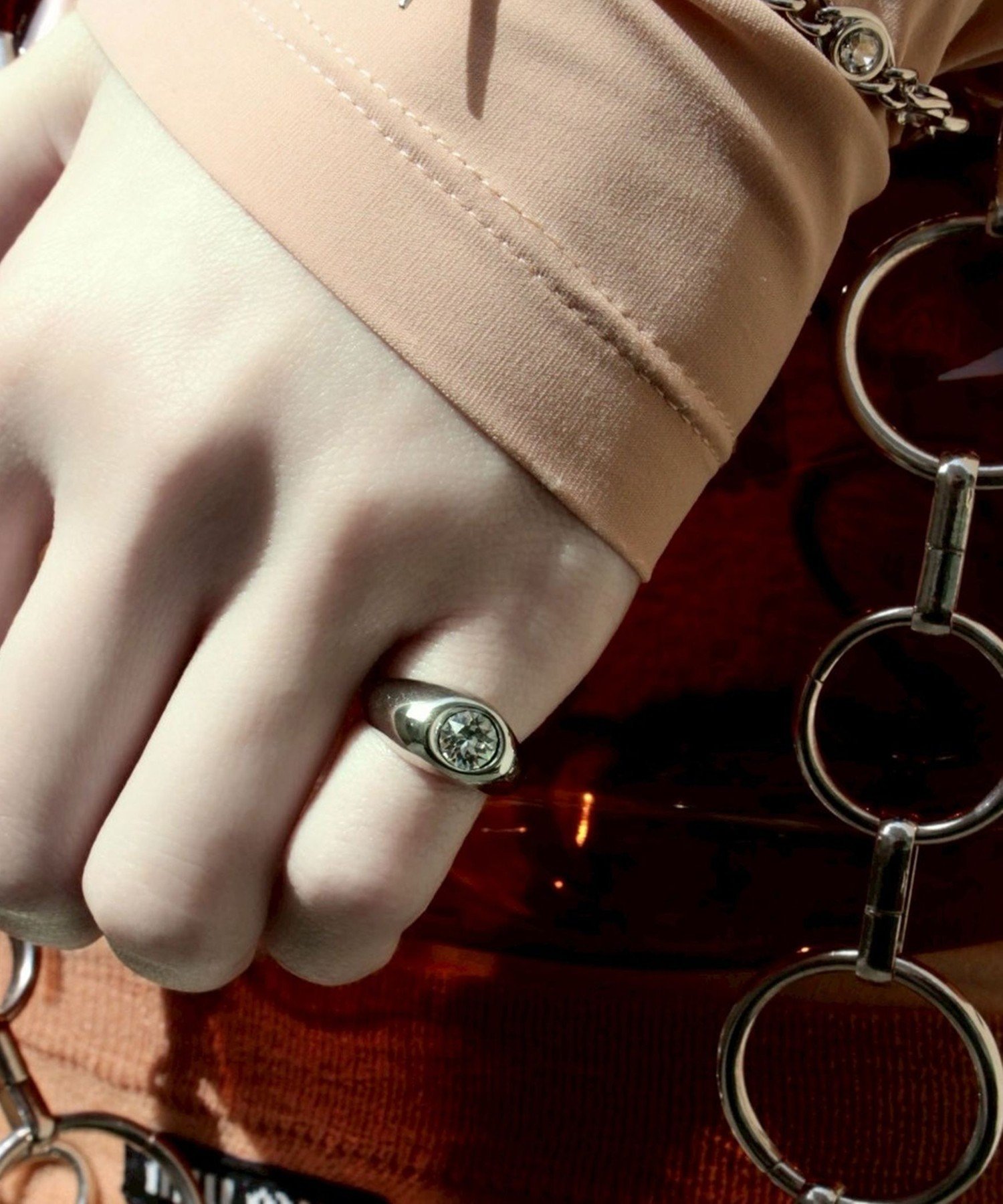 【SALE／40%OFF】BEAUTY&YOUTH UNITED ARROWS ＜Soierie＞Dark Metal ピンキーリング-2WAY- ユナイテッドアローズ アウトレット アクセサリー・腕時計 リング・指輪 シルバー【送料無料】