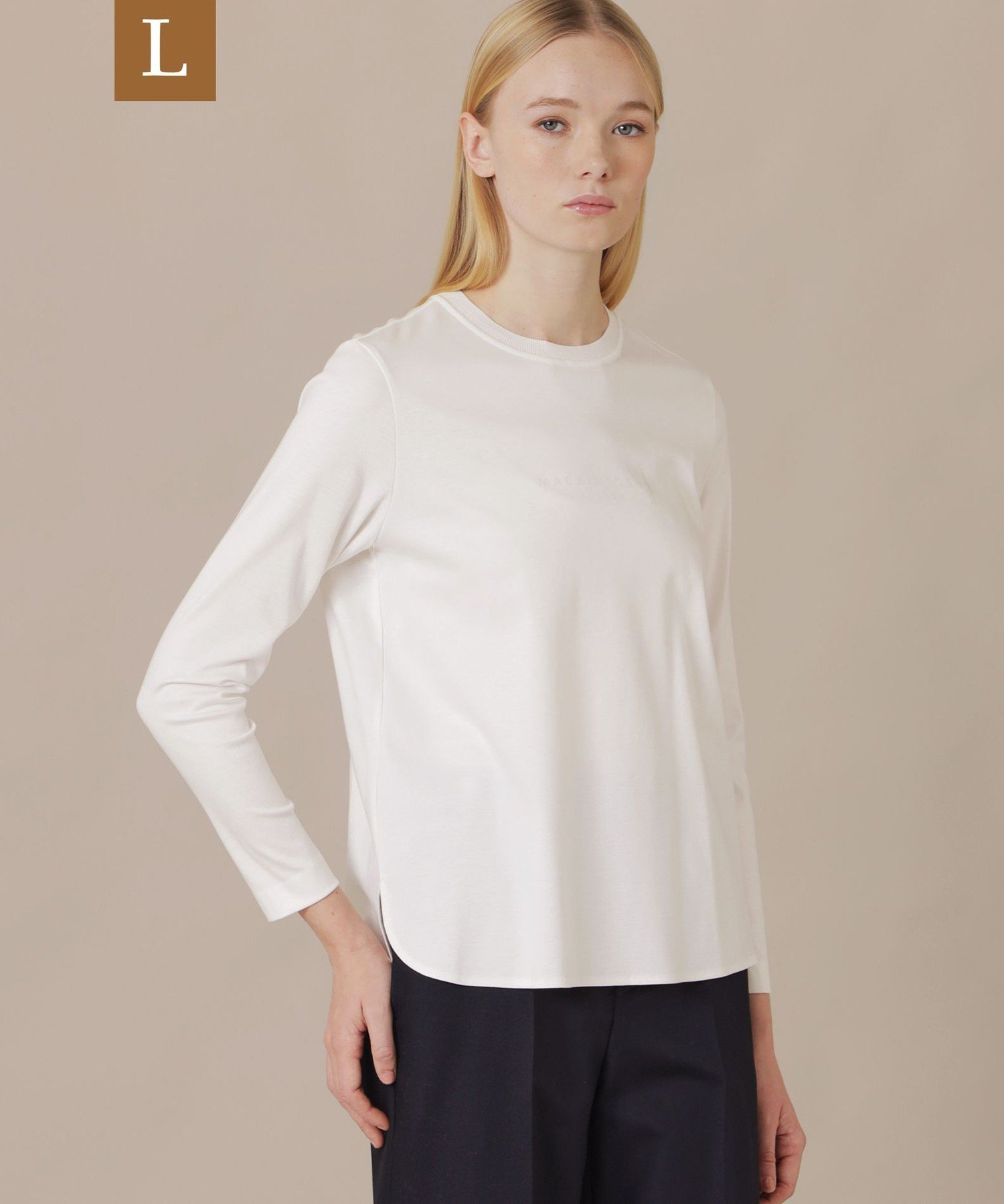 MACKINTOSH LONDON　(L Size) 【L】コットンスムースロゴTシャツ マッキントッシュ ロンドン トップス その他のトップス ブルー ベージュ ホワイト【送料無料】