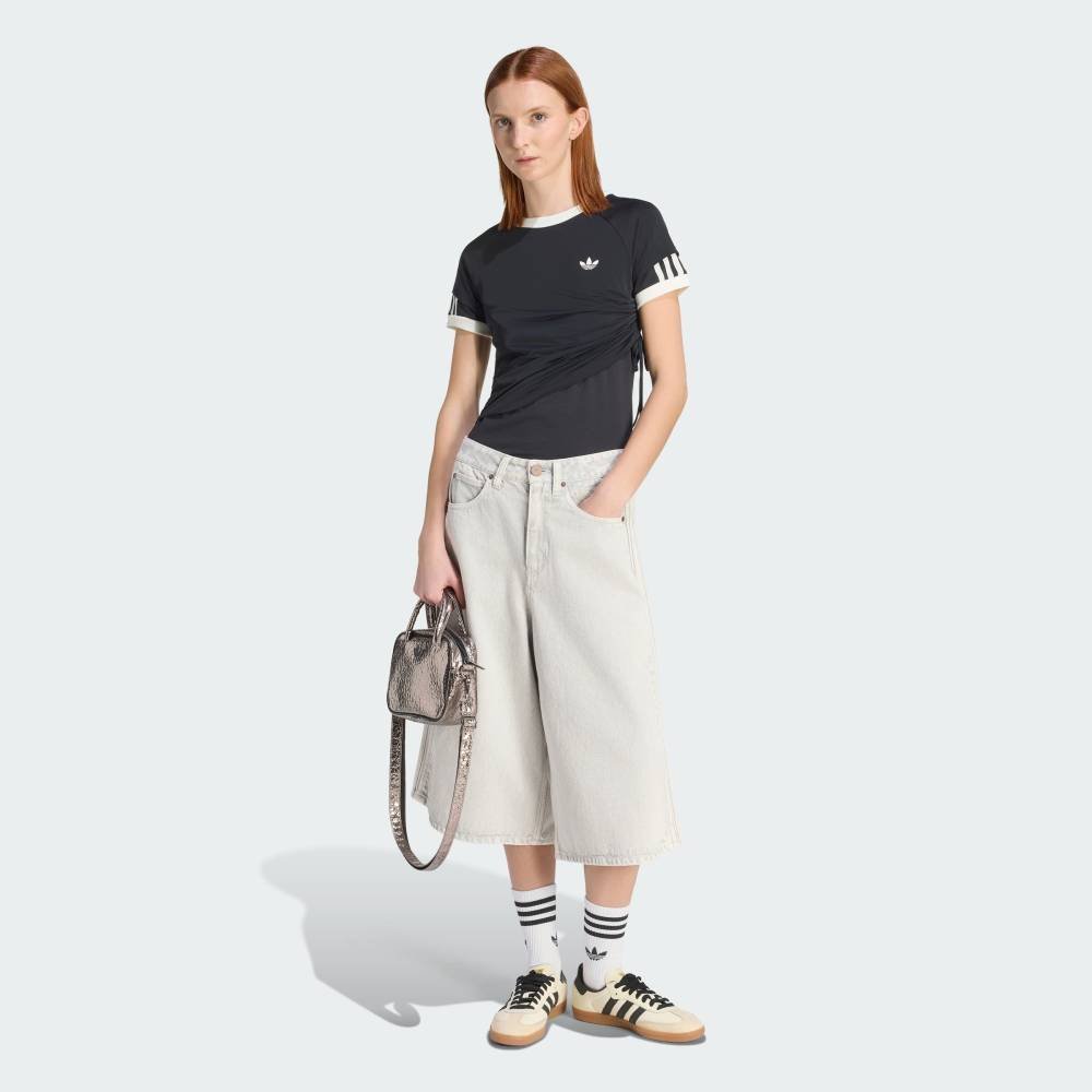 adidas 【公式】アディダス adidas ダブルレイヤー カリ Tシャツ アディダス トップス カットソー・Tシャツ ブラック【送料無料】