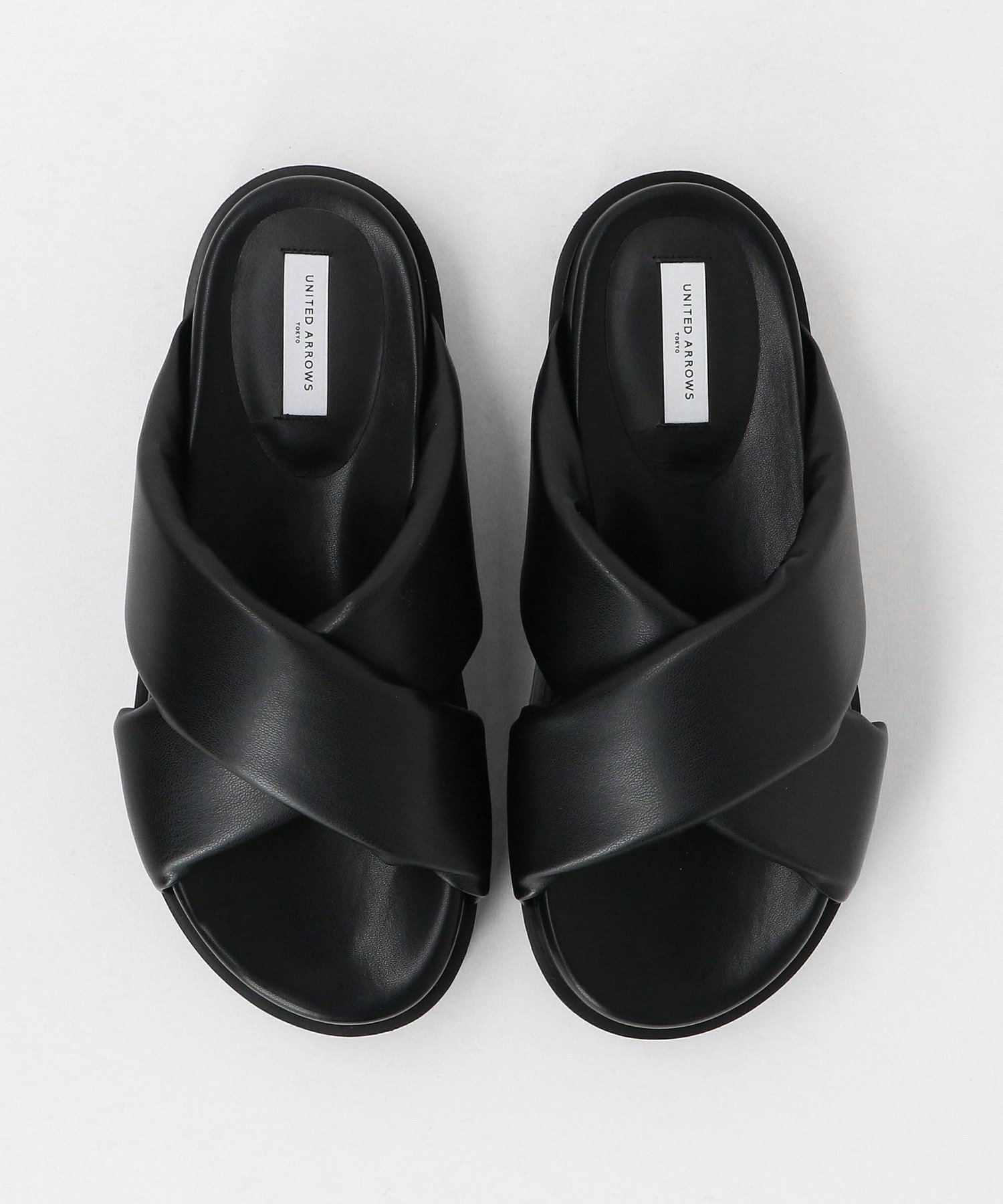 【SALE／40%OFF】UNITED ARROWS COMFY クロス サンダル ユナイテッドアローズ アウトレット シューズ・靴 サンダル ホワイト ブラック【送料無料】