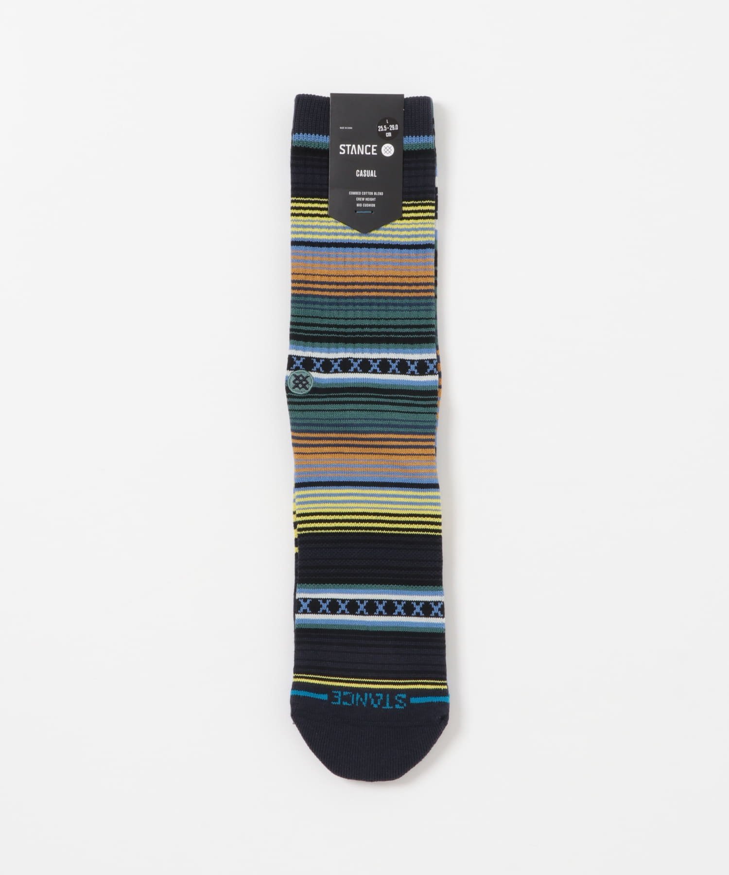 Sonny Label STANCE SOCKS CURREN ST CREW サニーレーベル 靴下・レッグウェア 靴下 ブルー レッド