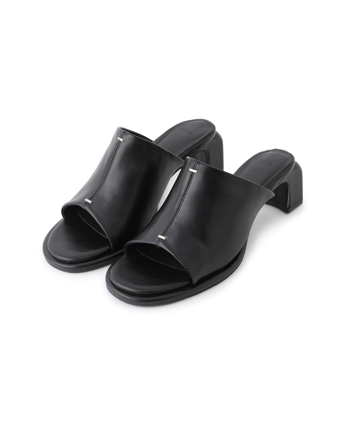 JAYRO メタルパーツ付きミュールサンダル ジャイロ シューズ・靴 サンダル ホワイト ブラック ブラウン【送料無料】